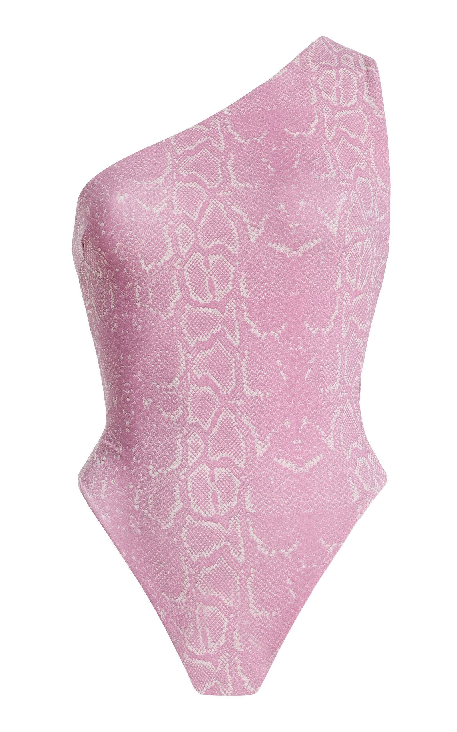 Ziah Leme Asymmetric One-piece Swimsuit In Pink