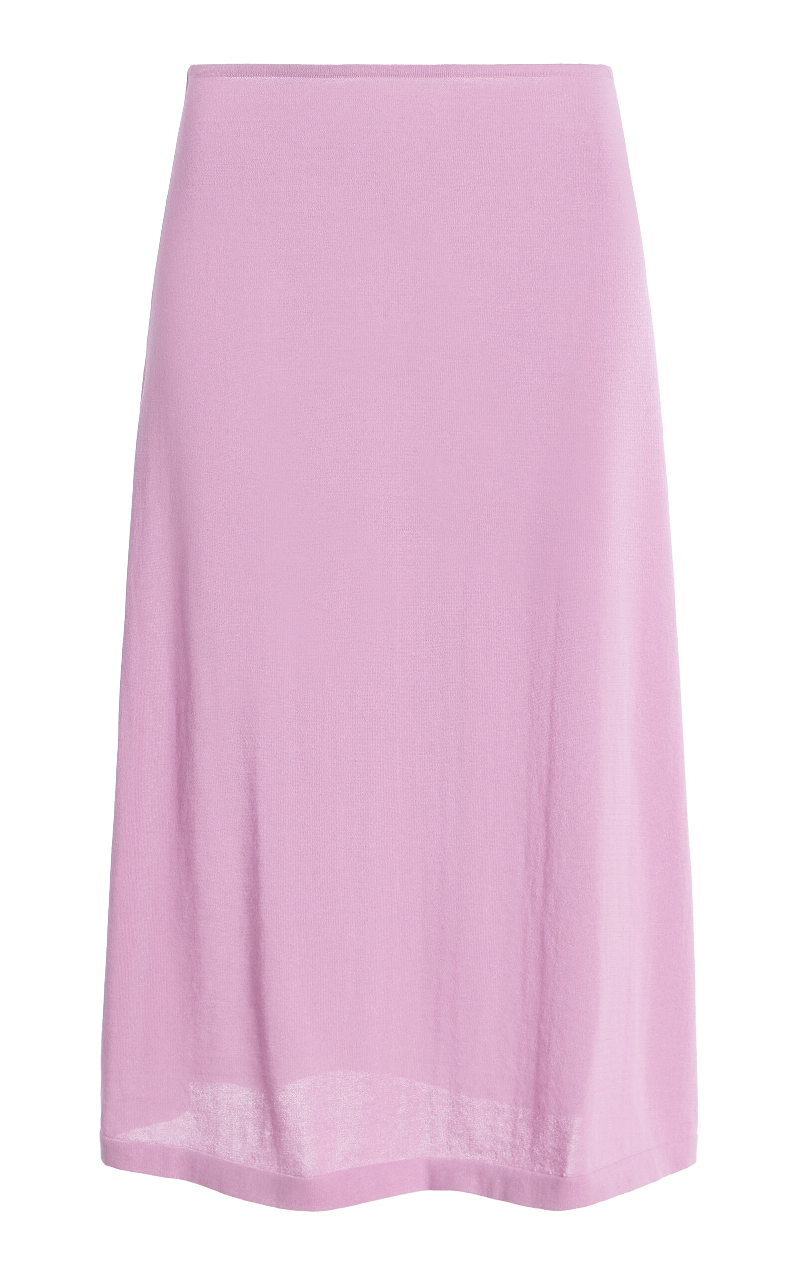 Ziah Exclusive Sheer Knit Cotton-Blend Midi Skirt - Moda Operandi