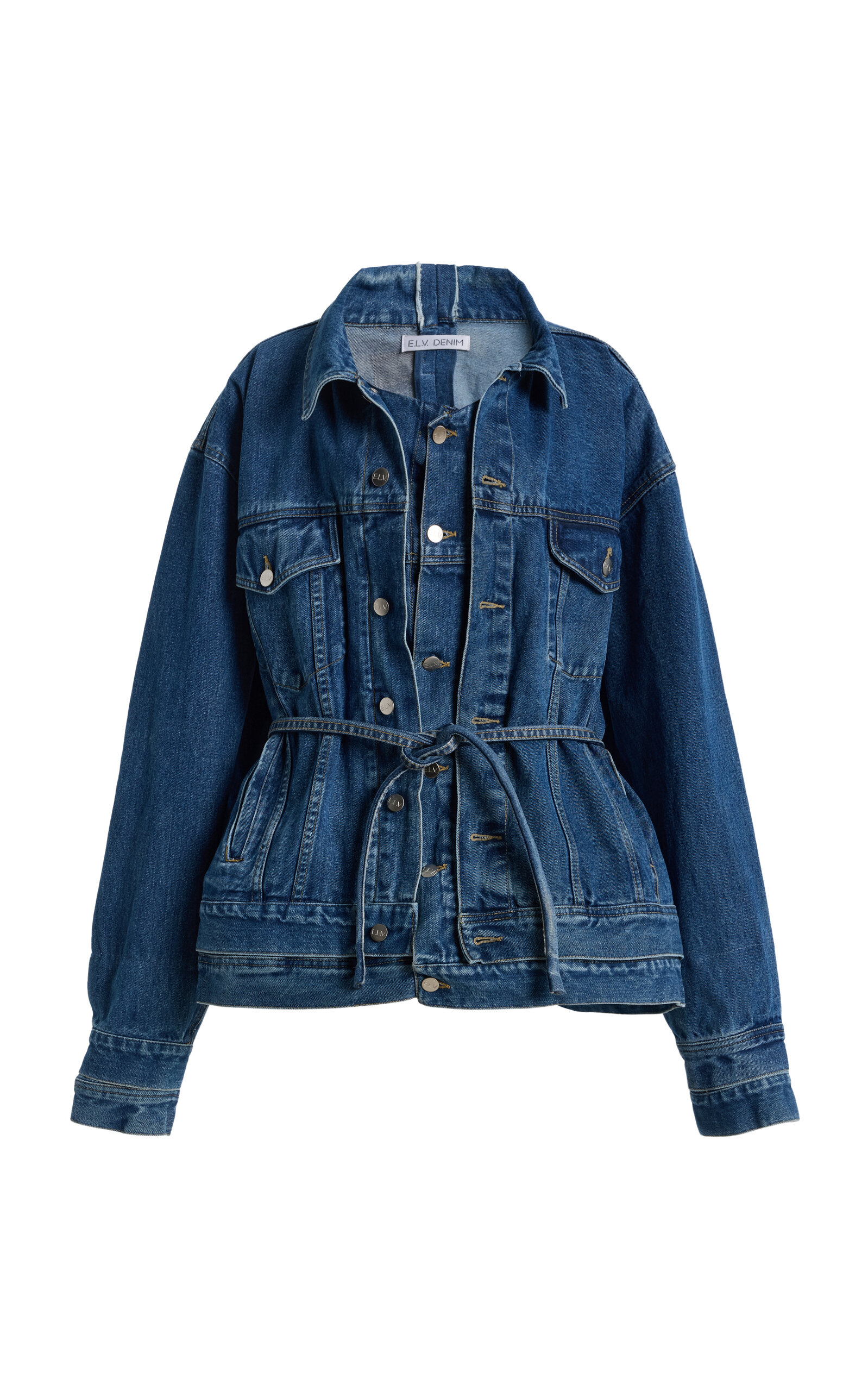E.l.v Denim E.l.v. Denim Ridley Denim Jacket In Blue