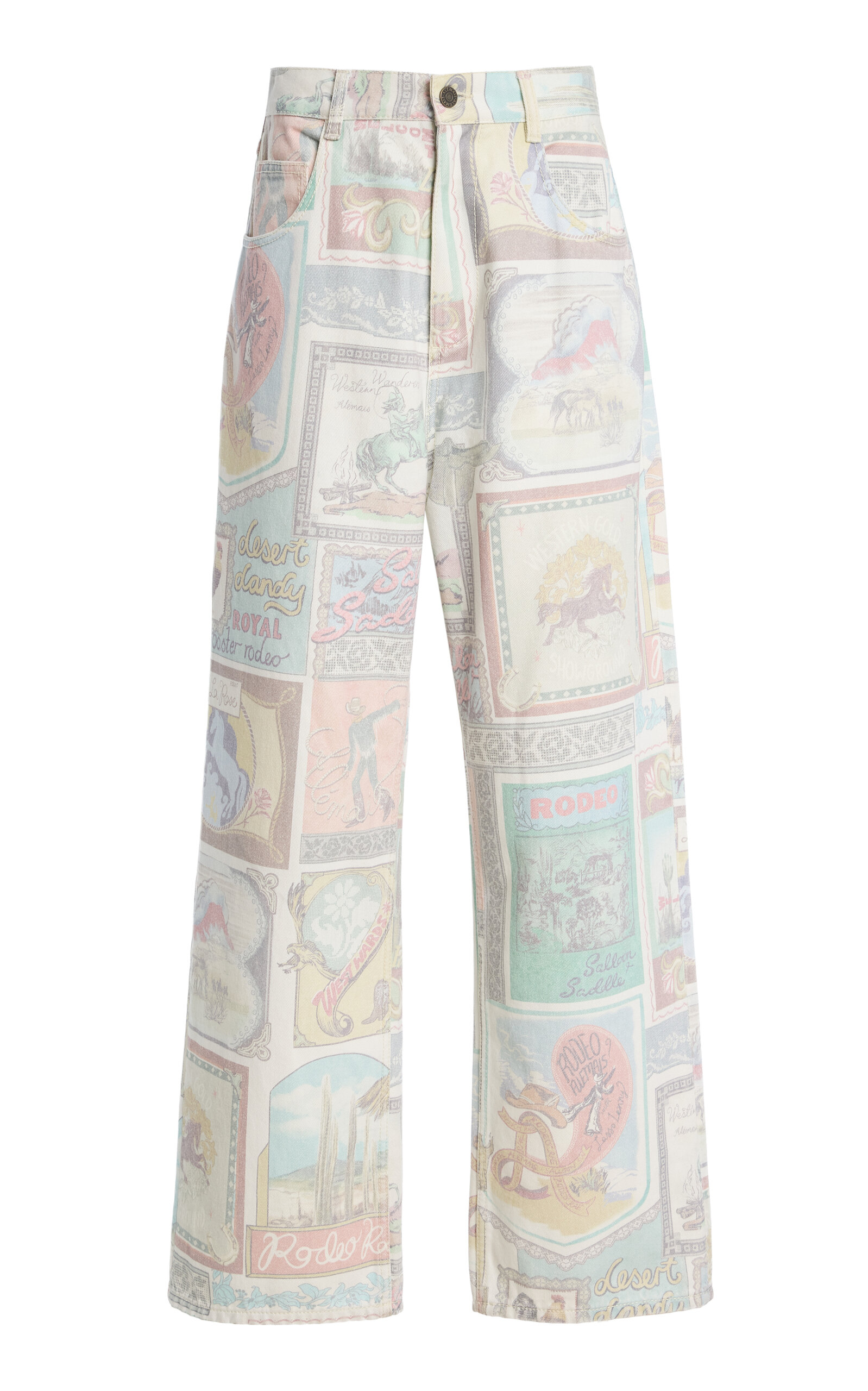 ALÉMAIS Andie Rigid Mid-Rise Straight-Leg Jeans - Moda Operandi