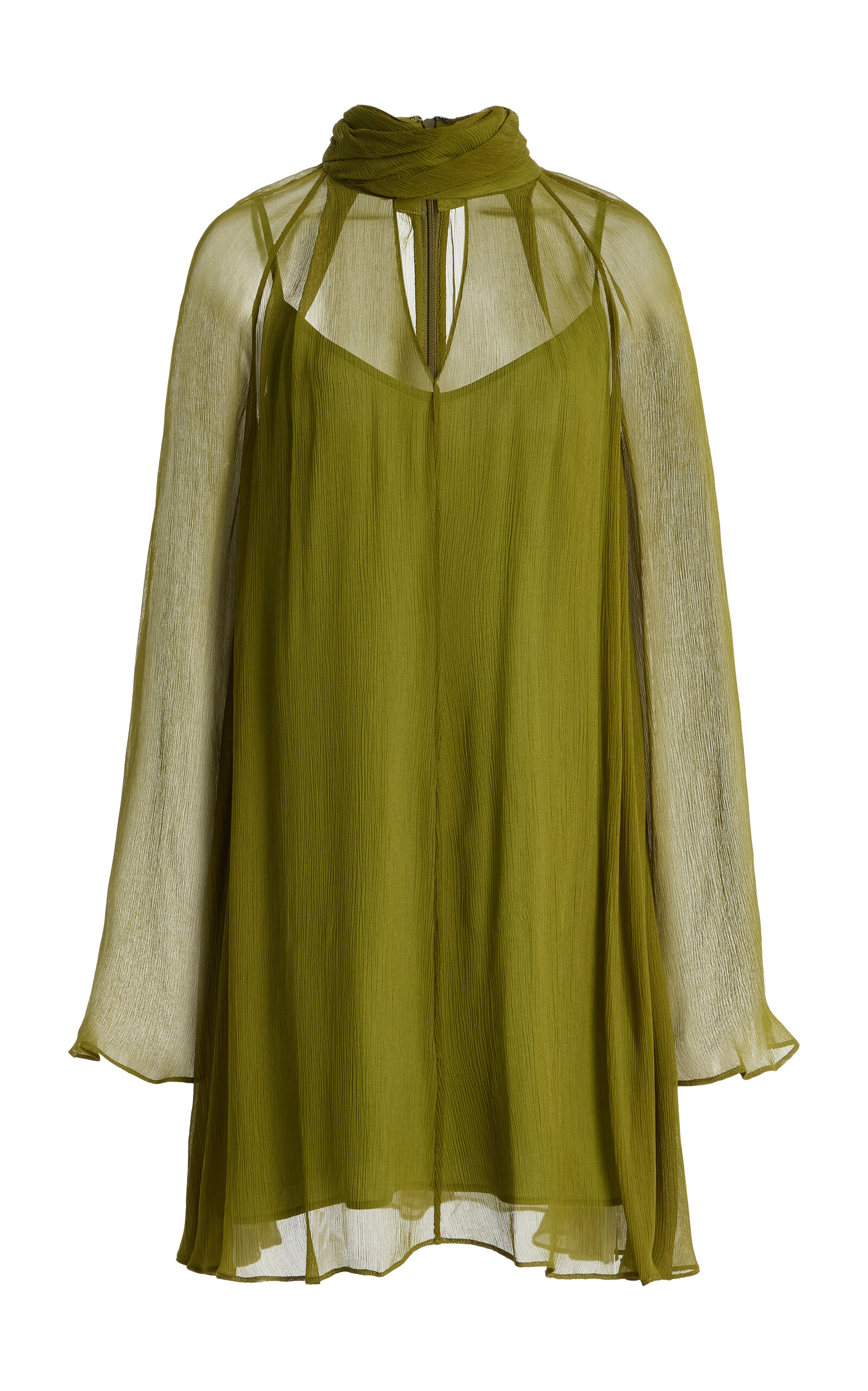 STAUD Esther Chiffon Mini Dress | Thumbnail 1 STAUD Esther Chiffon Mini Dress | Thumbnail 1