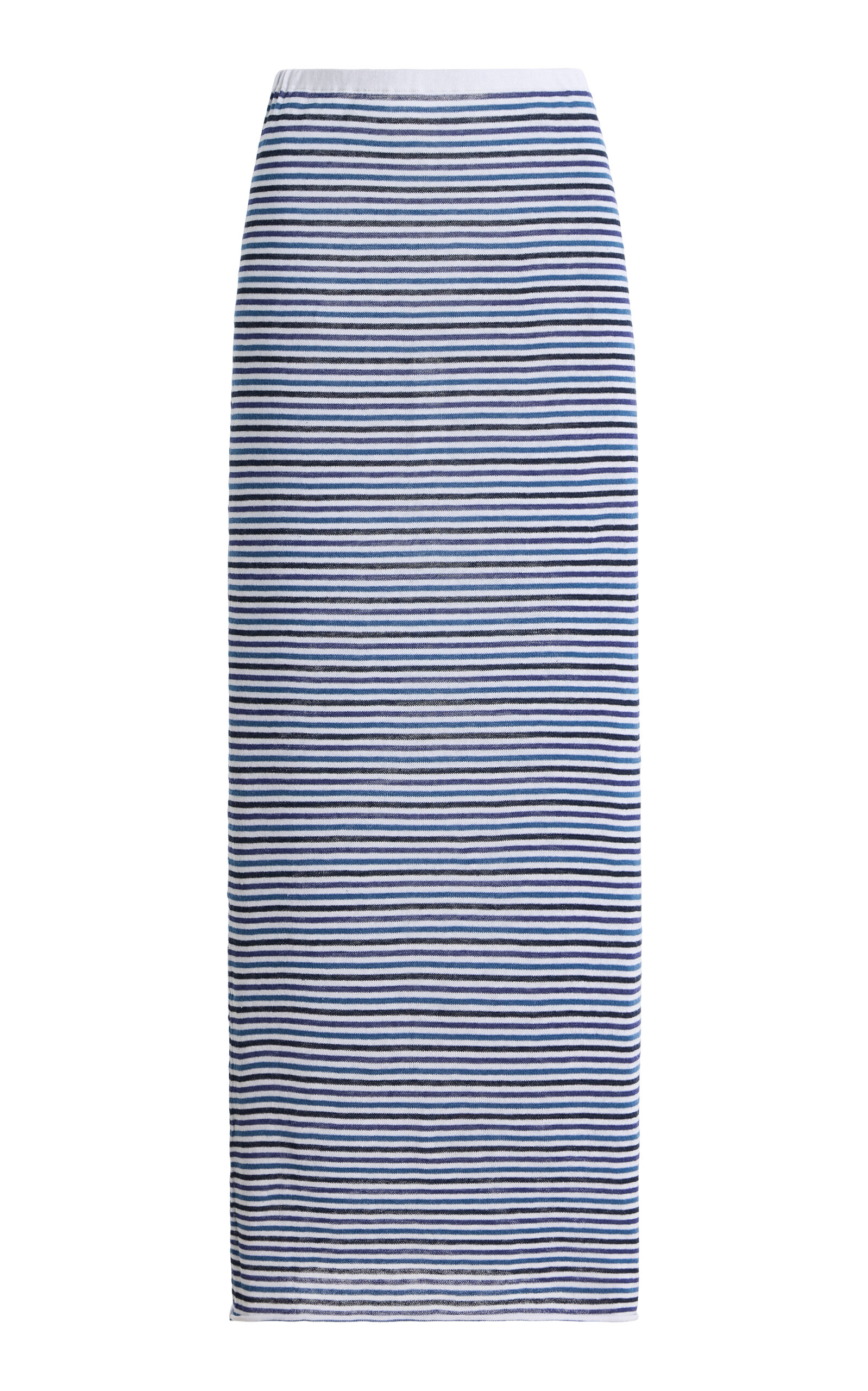 Zulu & Zephyr Pinstriped Knit Midi Skirt - Moda Operandi