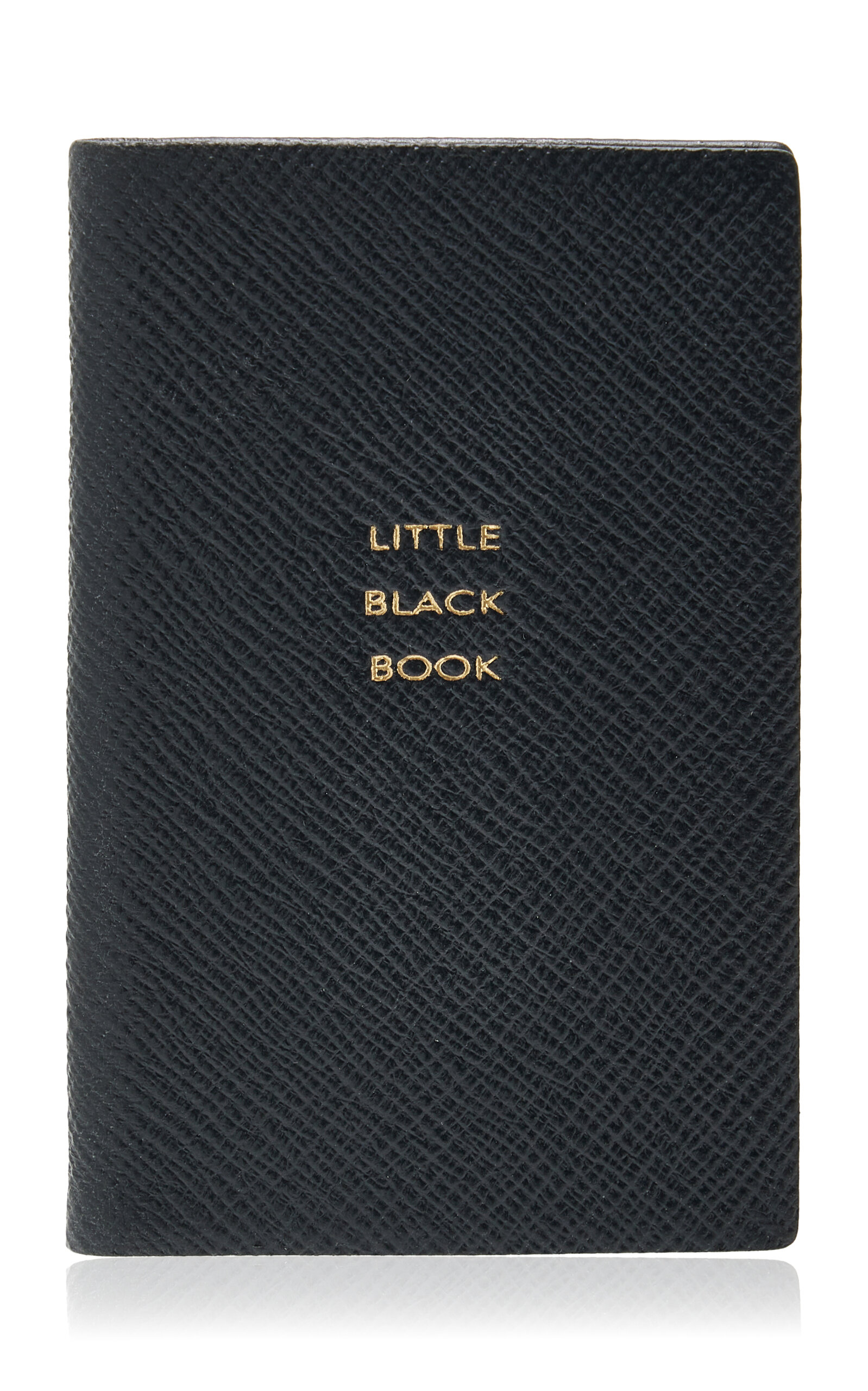 Smythson - Little Black Telephone And Address Wafer Book - Black