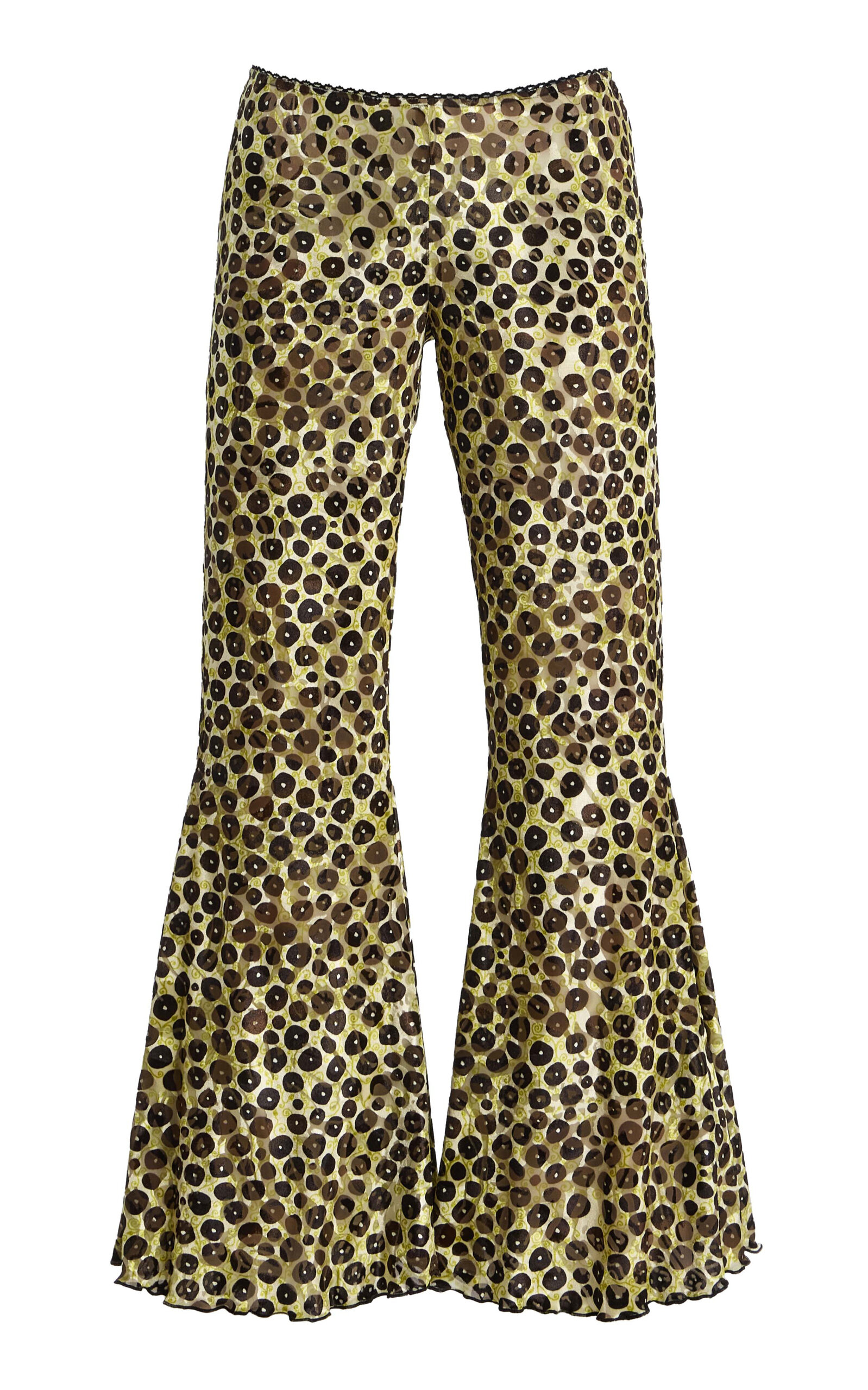 Siedres Siedrés Jeslynn Cheetah Flared Pants In Multi