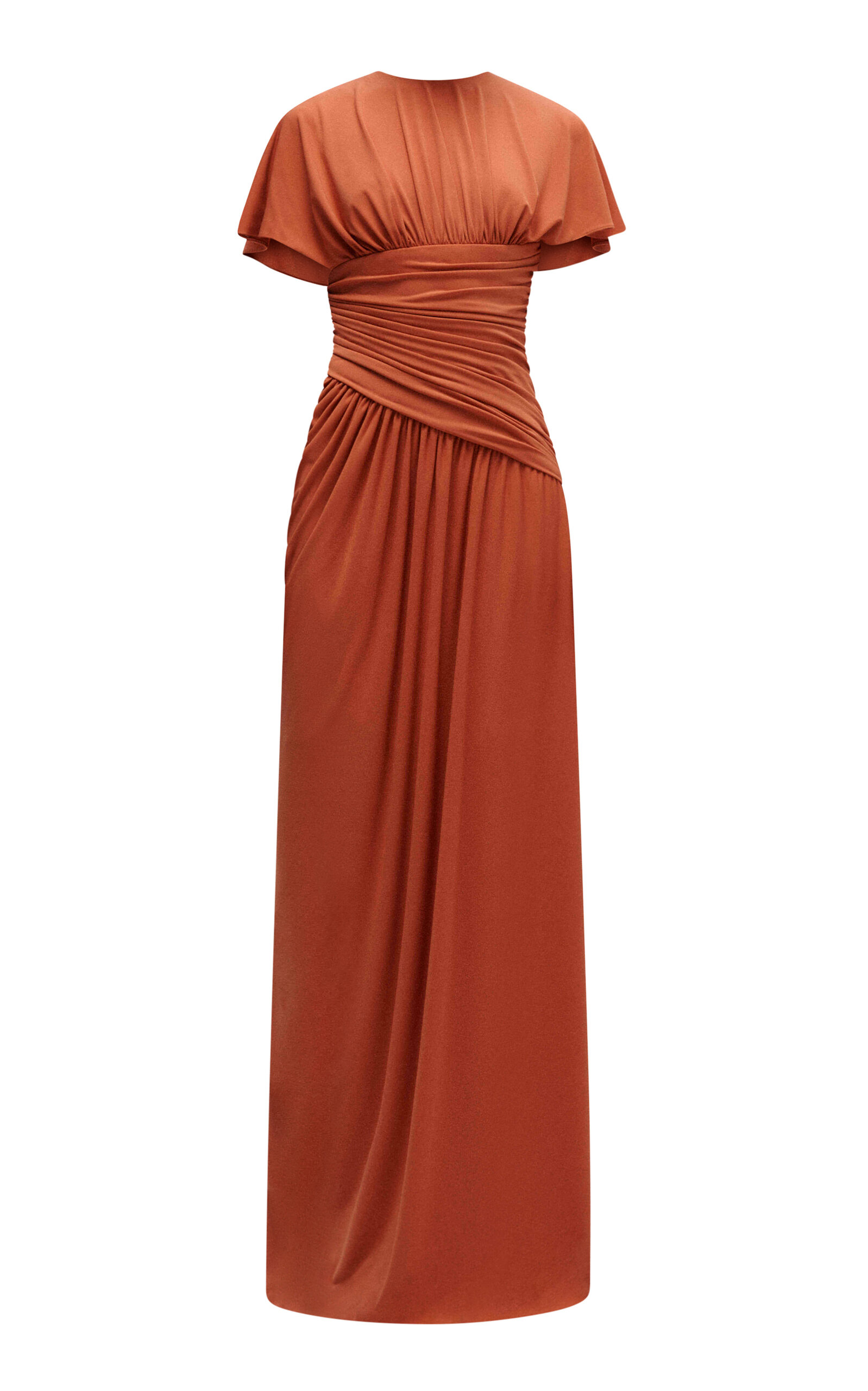 Amsale Asymmetric Jersey Gown - Moda Operandi