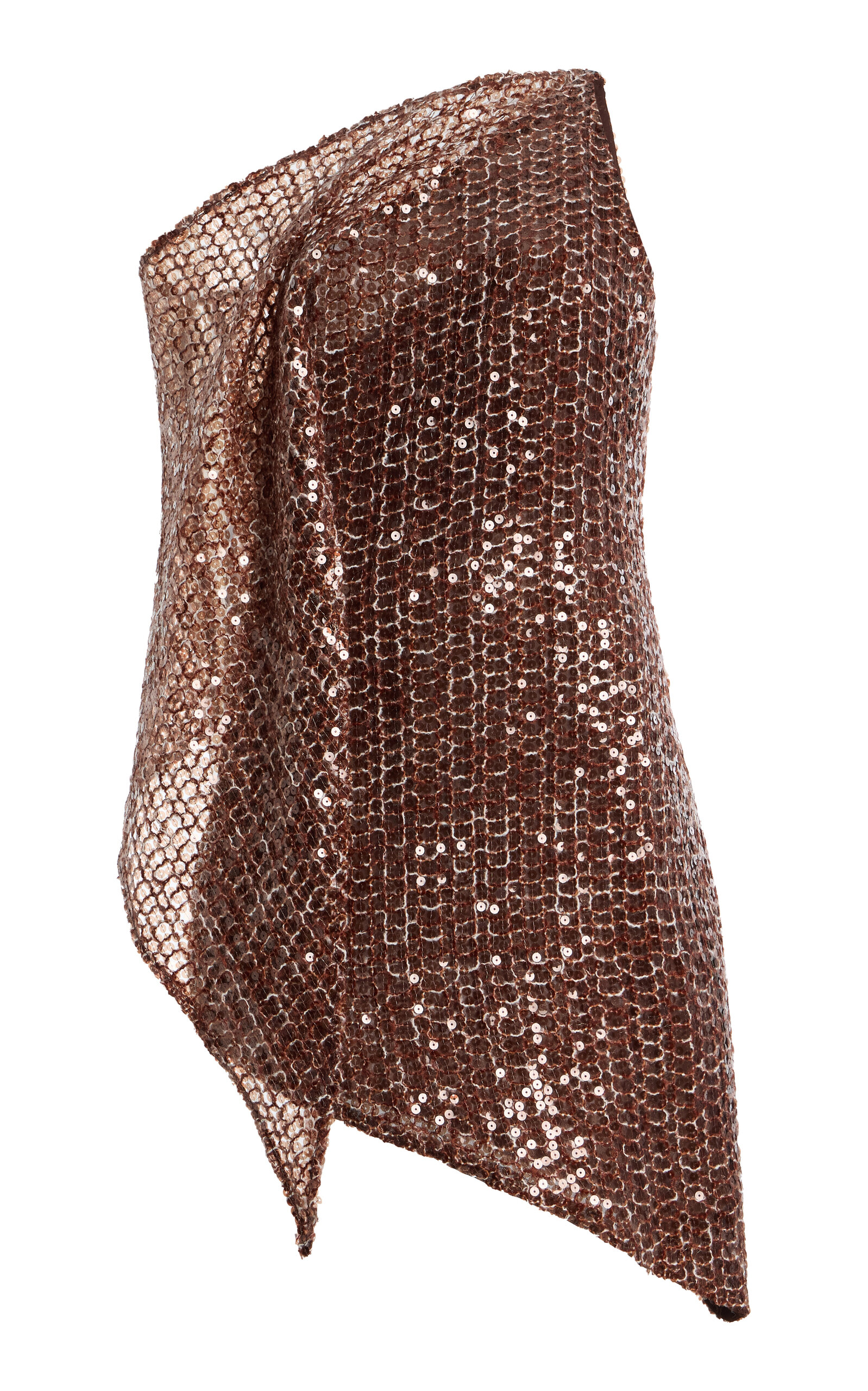 Sirapop Exclusive Velma Crochet Sequin Dress In Brown