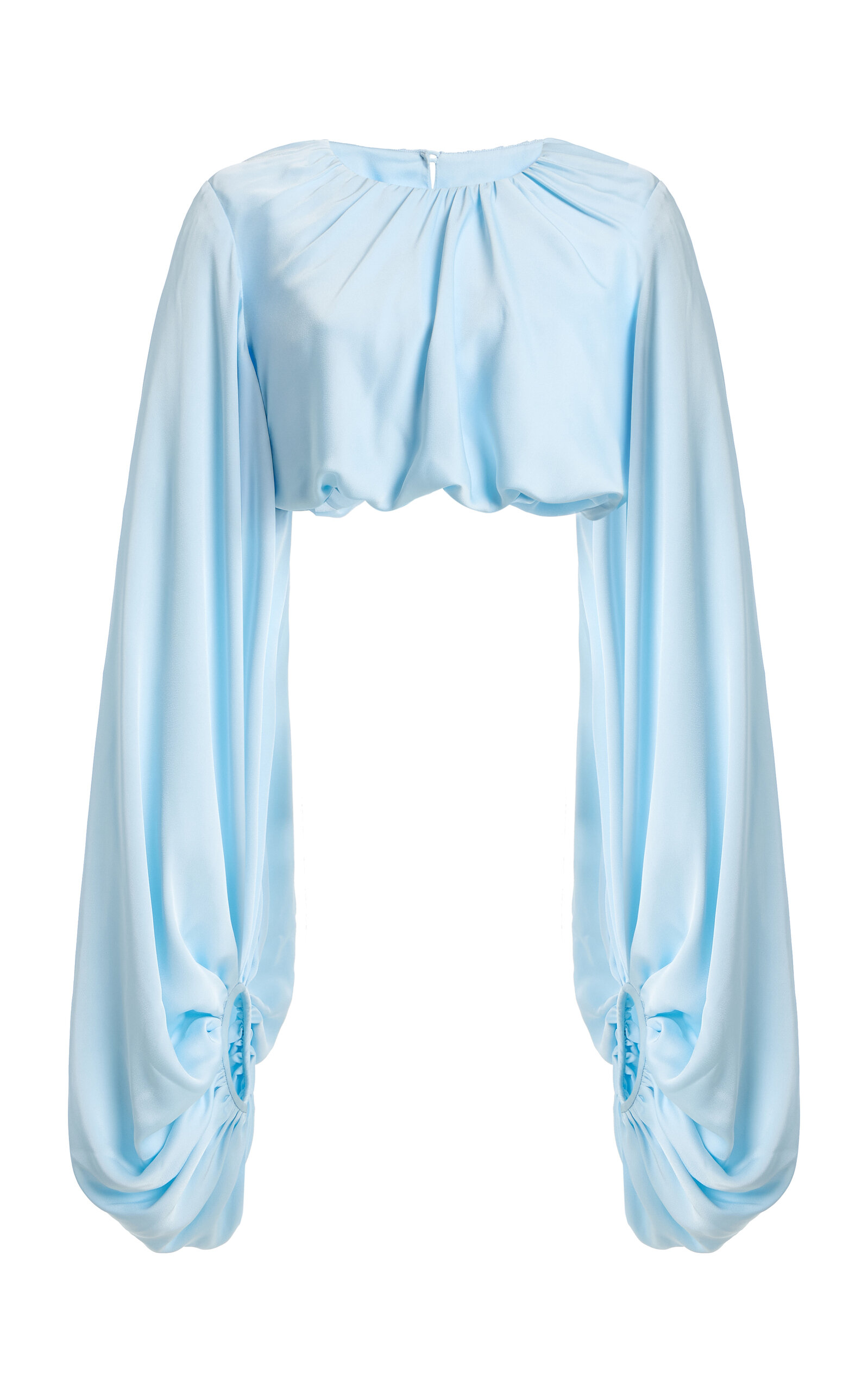 Sirapop Exclusive Valda Satin Top In Blue