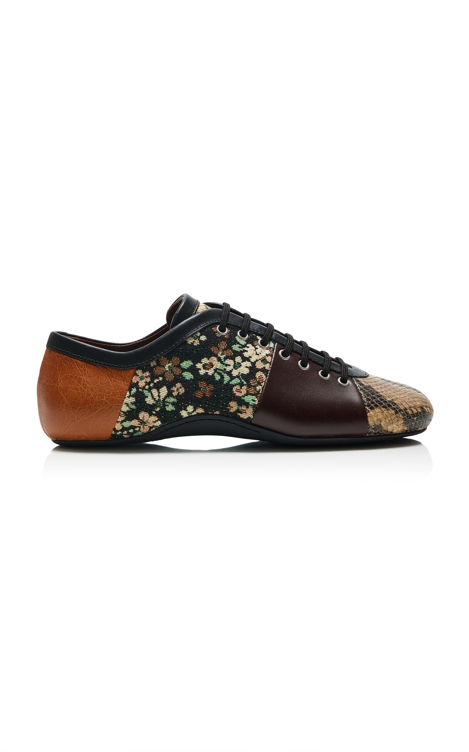 Dries Van Noten - Patchwork Ballerina Sneakers - Green - IT 40 - Moda Operandi