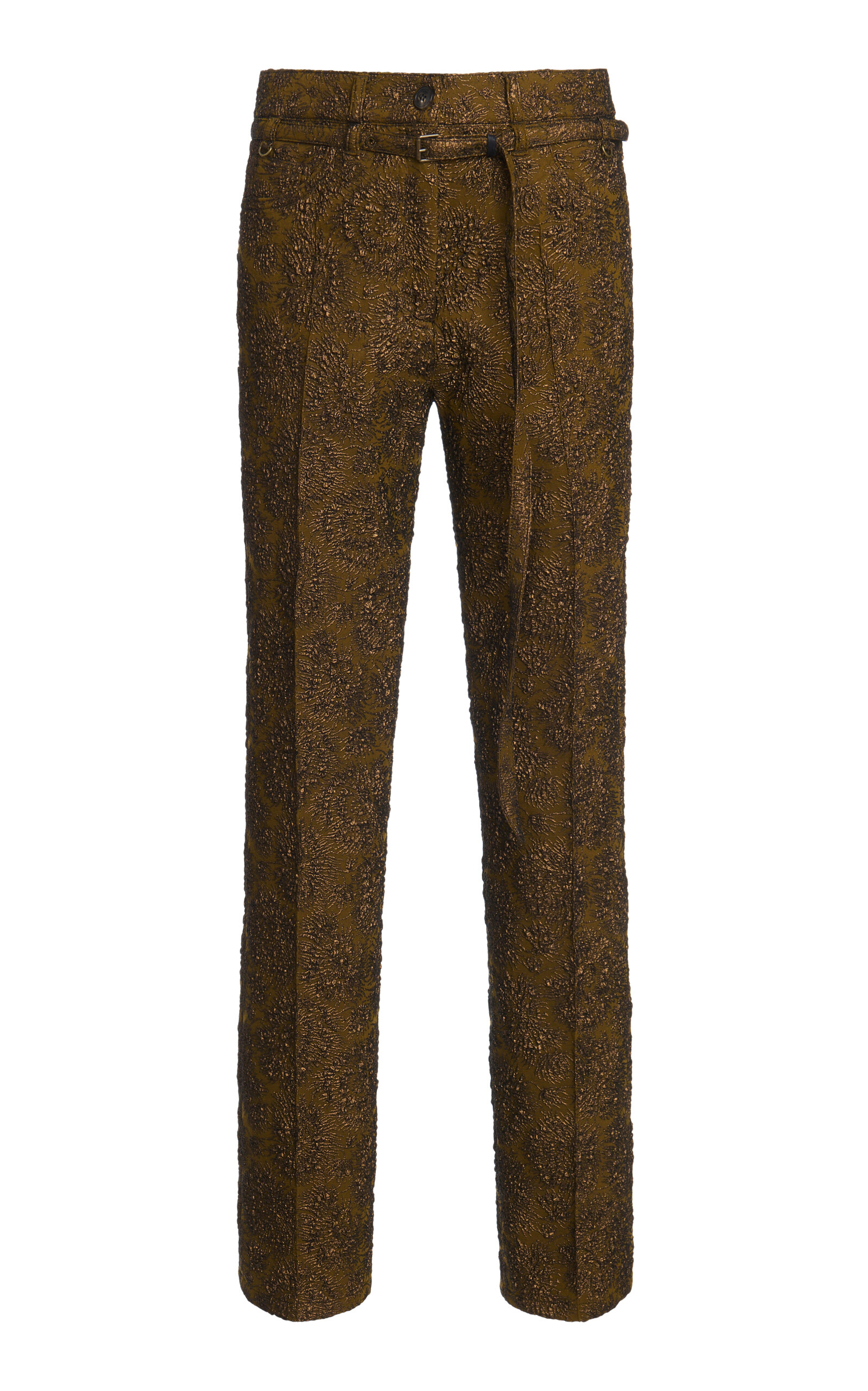 Dries Van Noten - Persy Slim-Leg Pants - Khaki - FR 38 - Moda Operandi