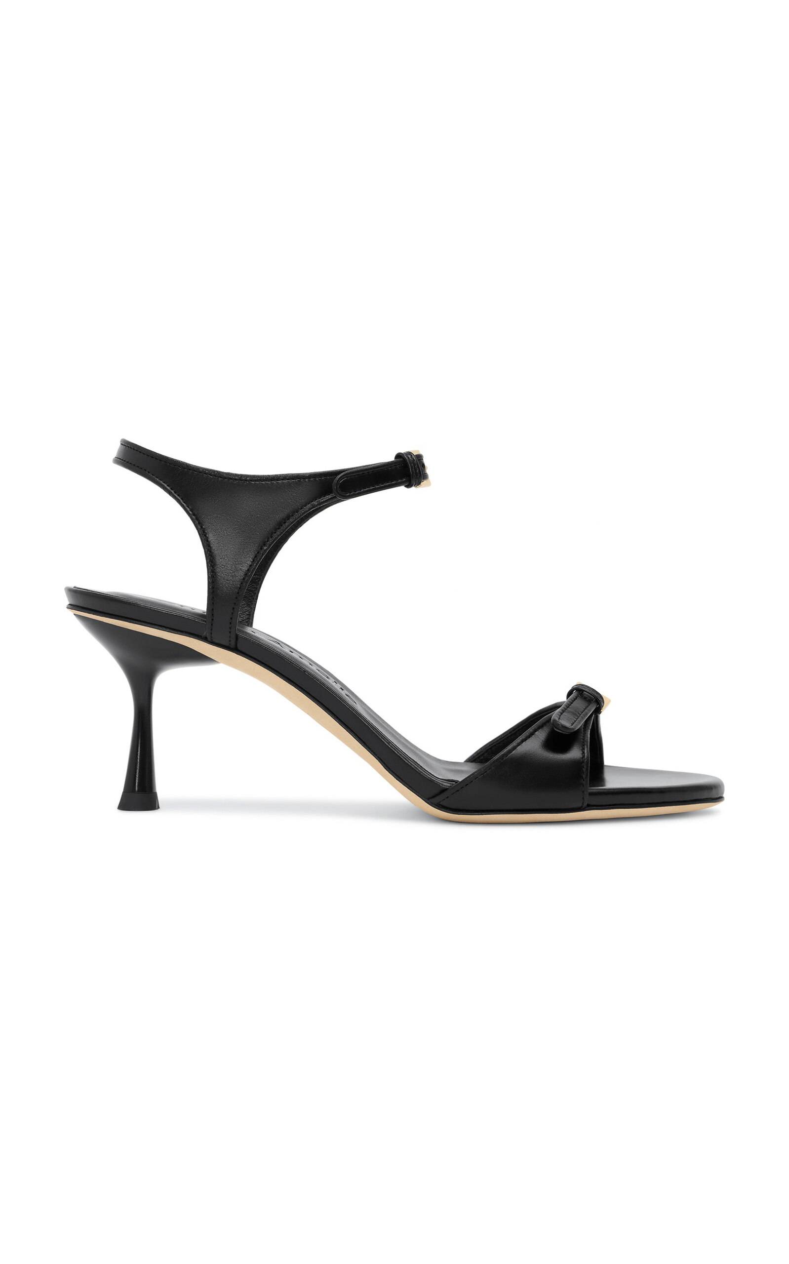 Studio Amelia Alto Leather Sandals In Black