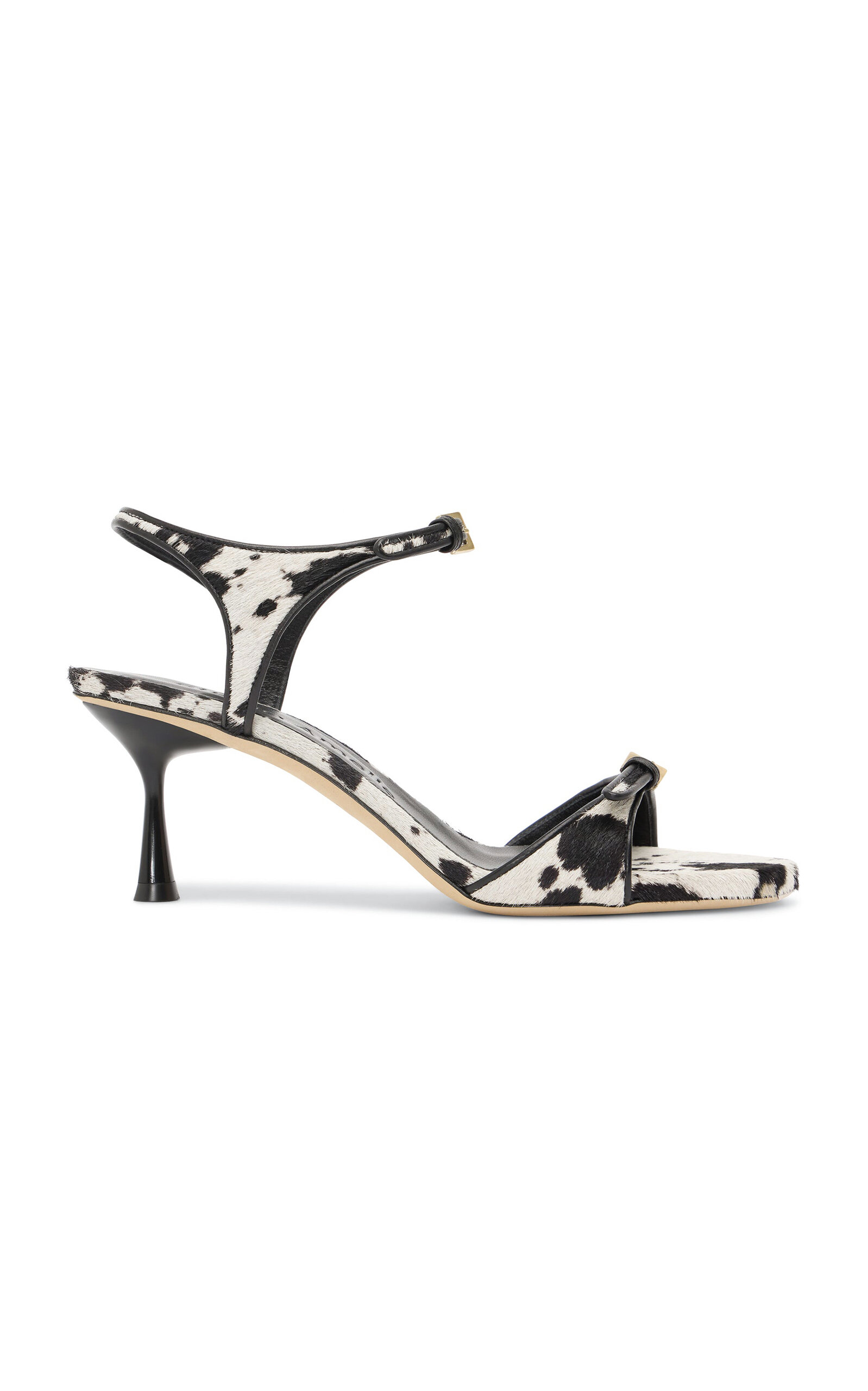 Studio Amelia Alto Leather Sandals In Animal Print