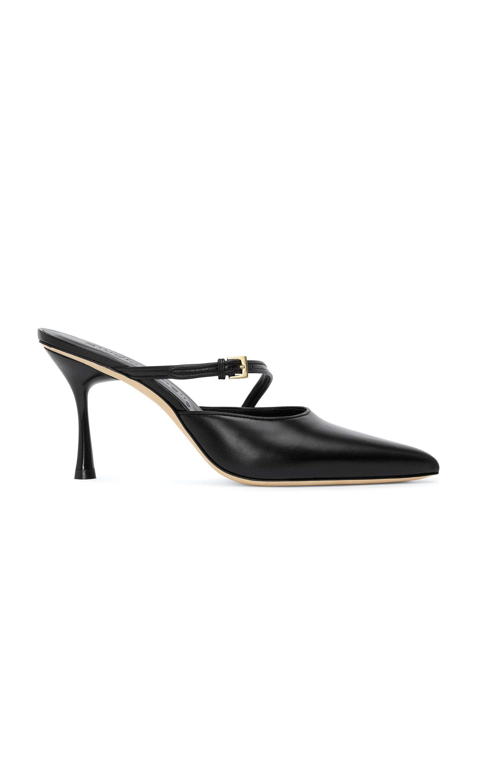Studio Amelia Alto Leather Mules In Black