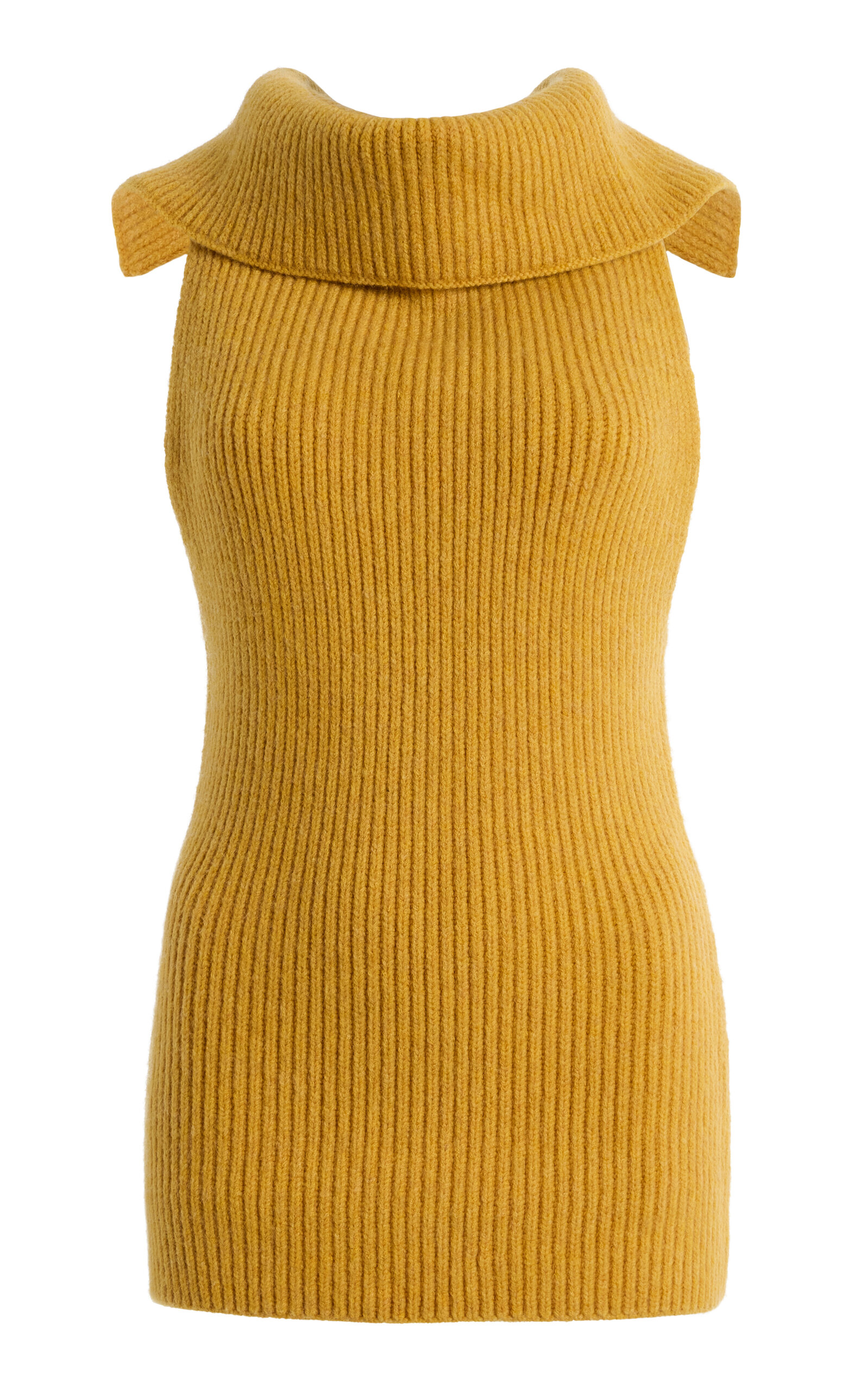 Ossou Isla Wool Tank Top In Yellow