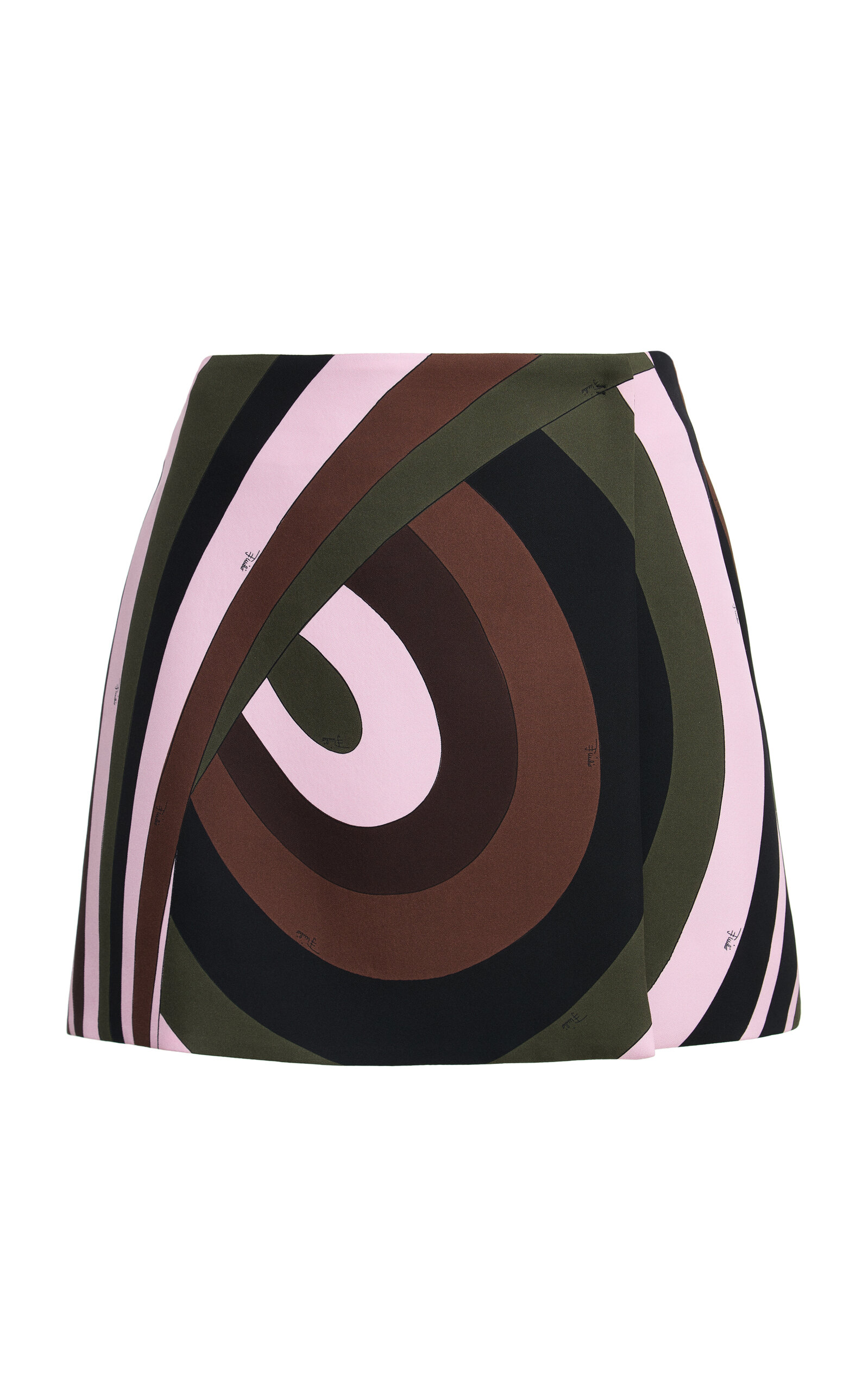 Pucci Printed Silk-Twill Mini Skirt - Moda Operandi