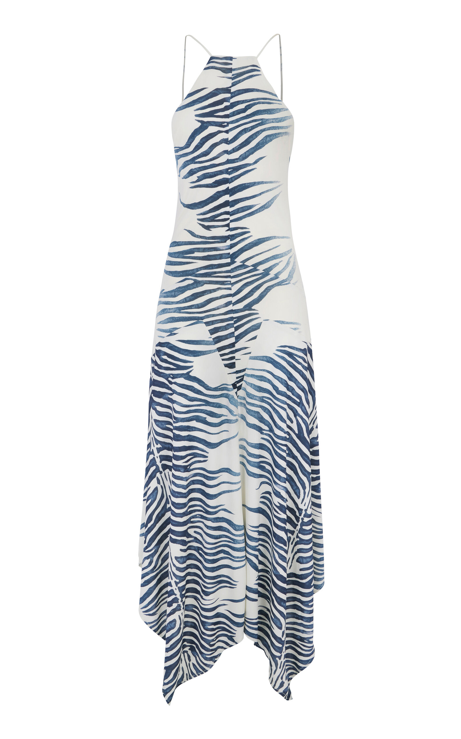 De La Vali Artemis Zebra Jersey Midi Dress