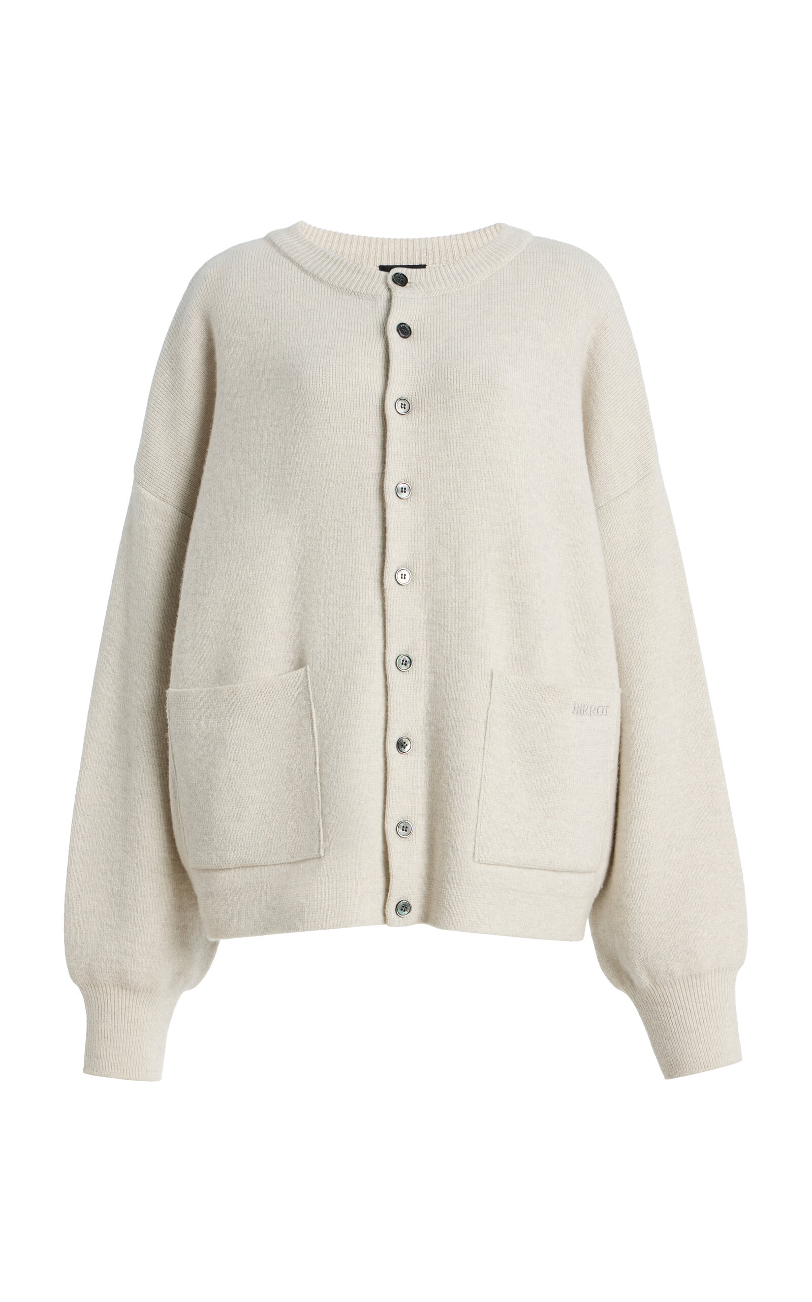 BIRROT - Knitted Wool Cardigan - White - S - Moda Operandi
