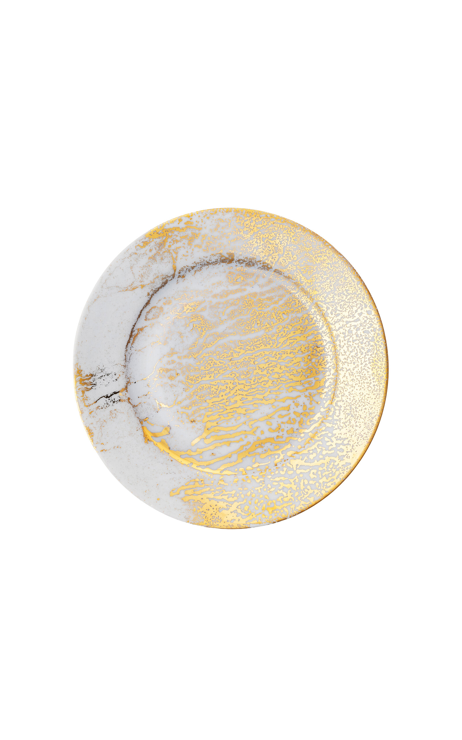 Coralla Maiuri Golden Ash Blue Bread Rim Plate
