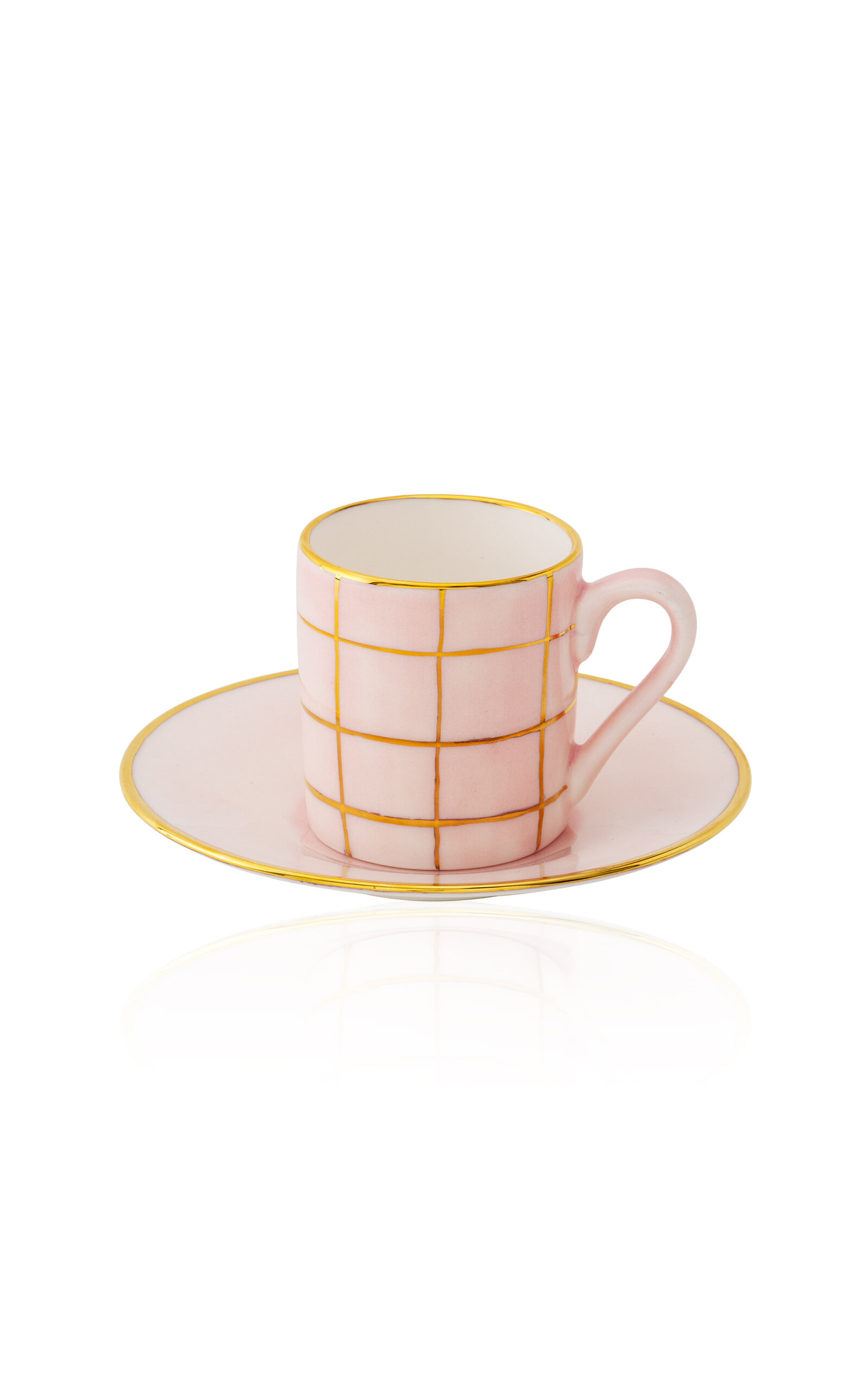 Coralla Maiuri Alpine Pink Coffee Cup & Saucer
