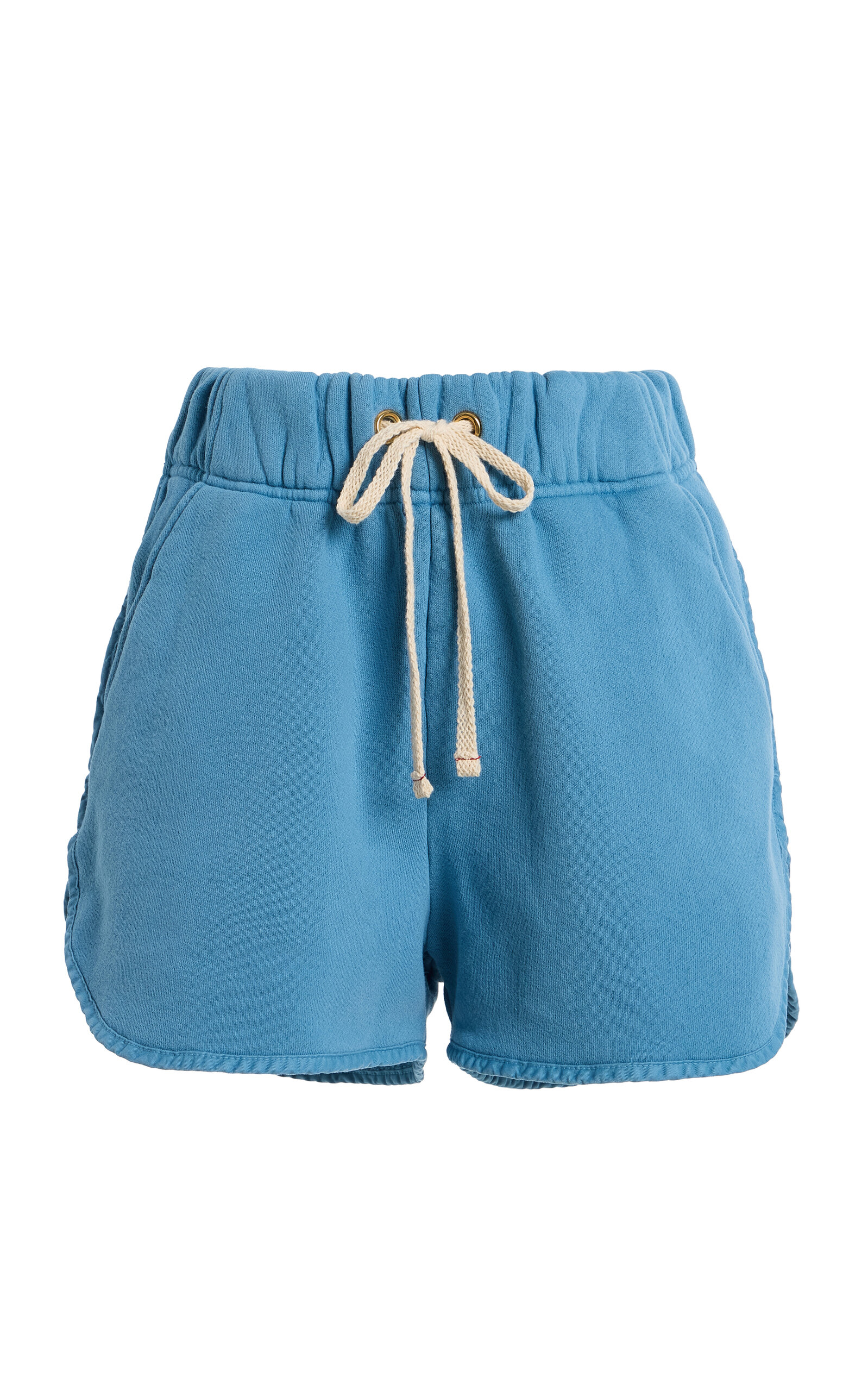 Les Tien Exclusive Serena Scallop Cotton Mini Shorts