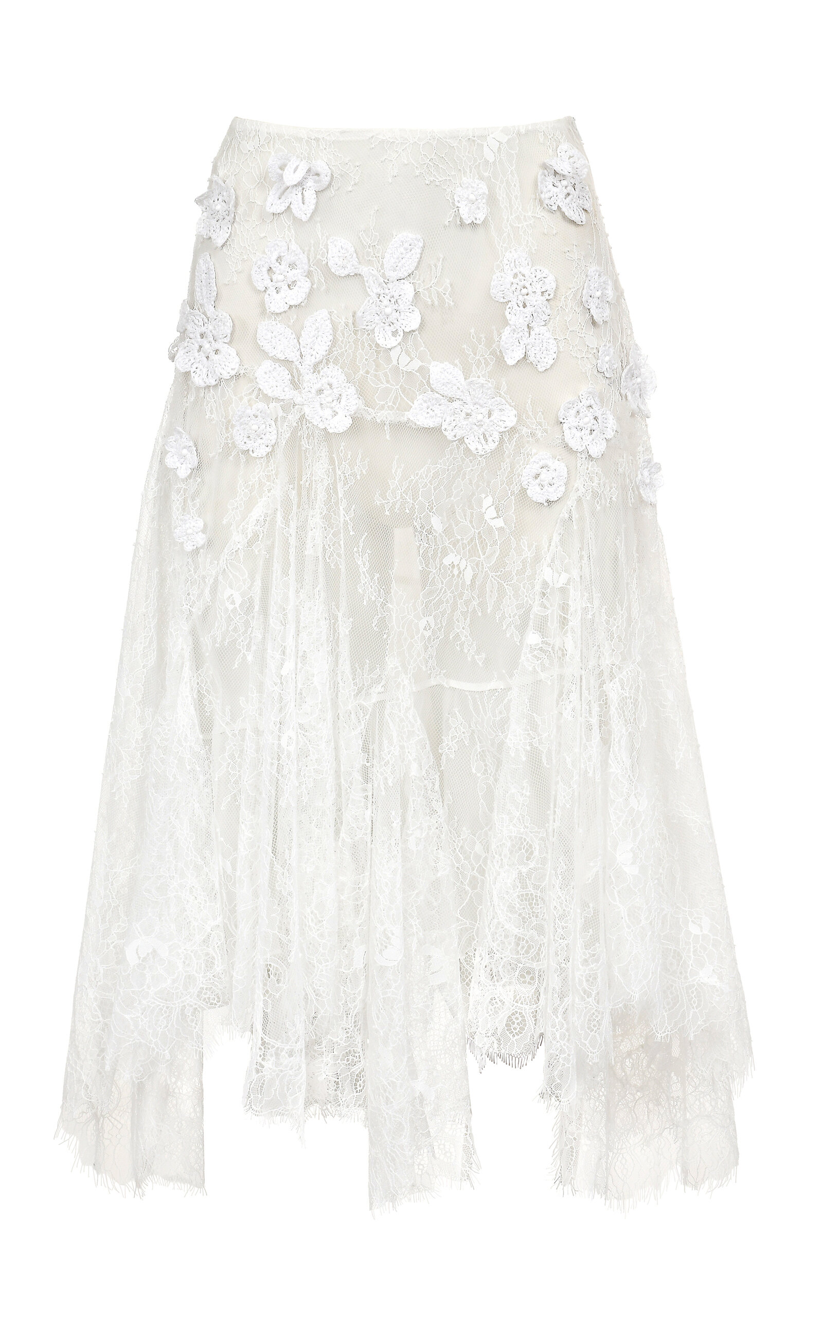 Francesca Miranda Flor Lace Skirt In White