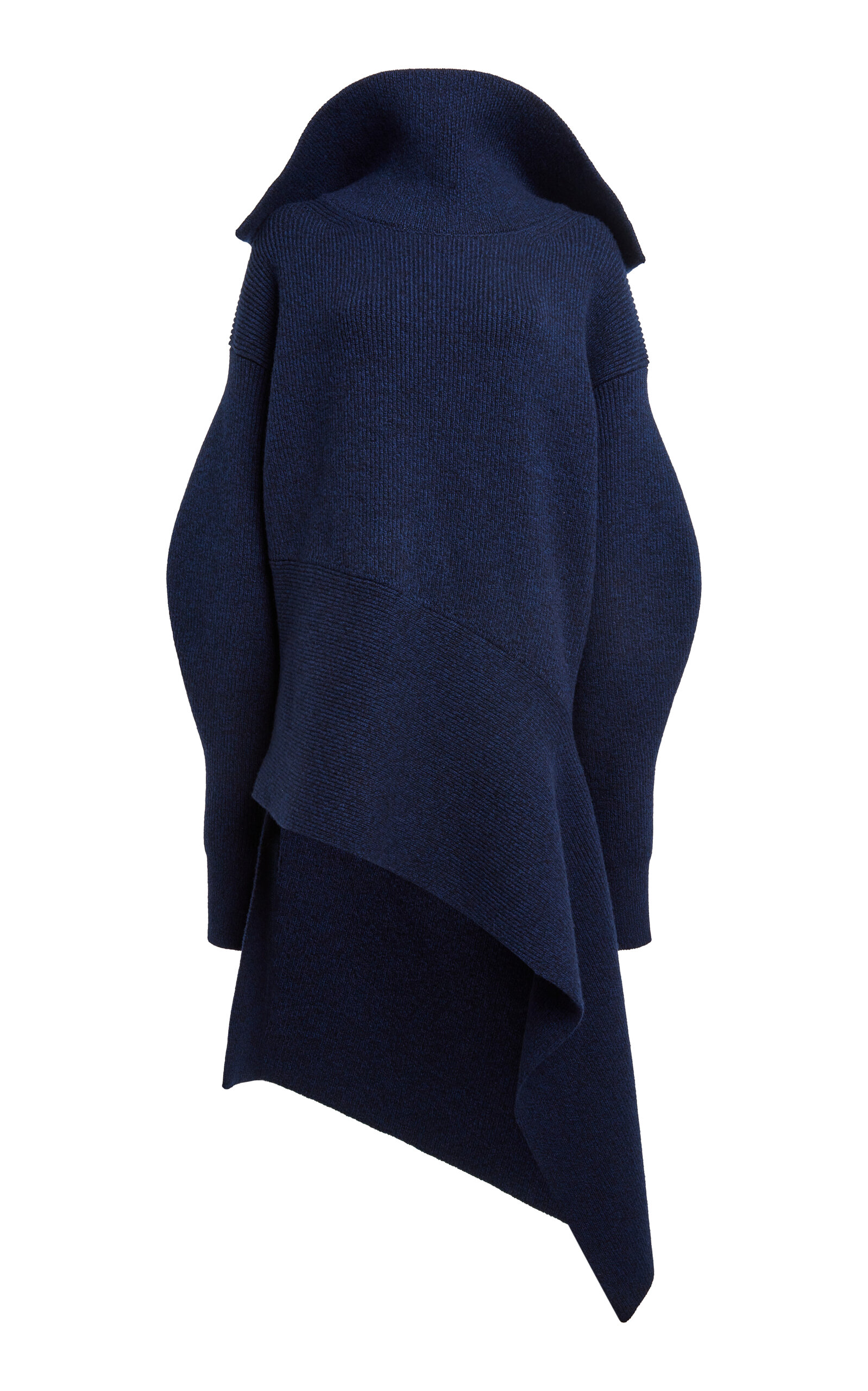 Givenchy Asymmetric Wool-Cashmere Mini Dress - Moda Operandi