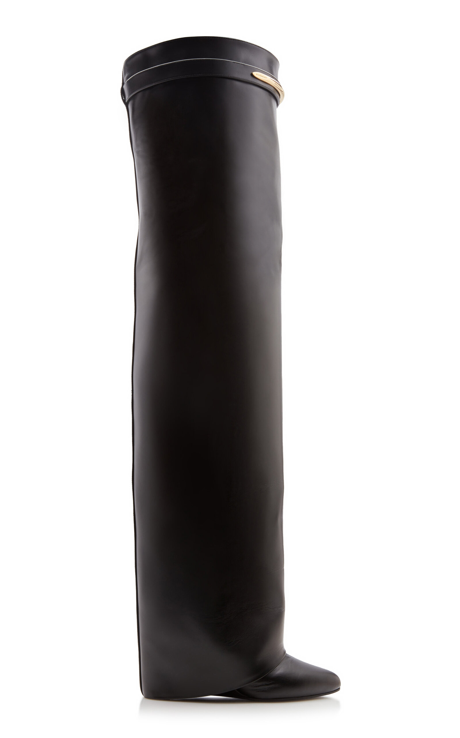 Givenchy Shark Pinch Leather Over-The-Knee Boots - Moda Operandi