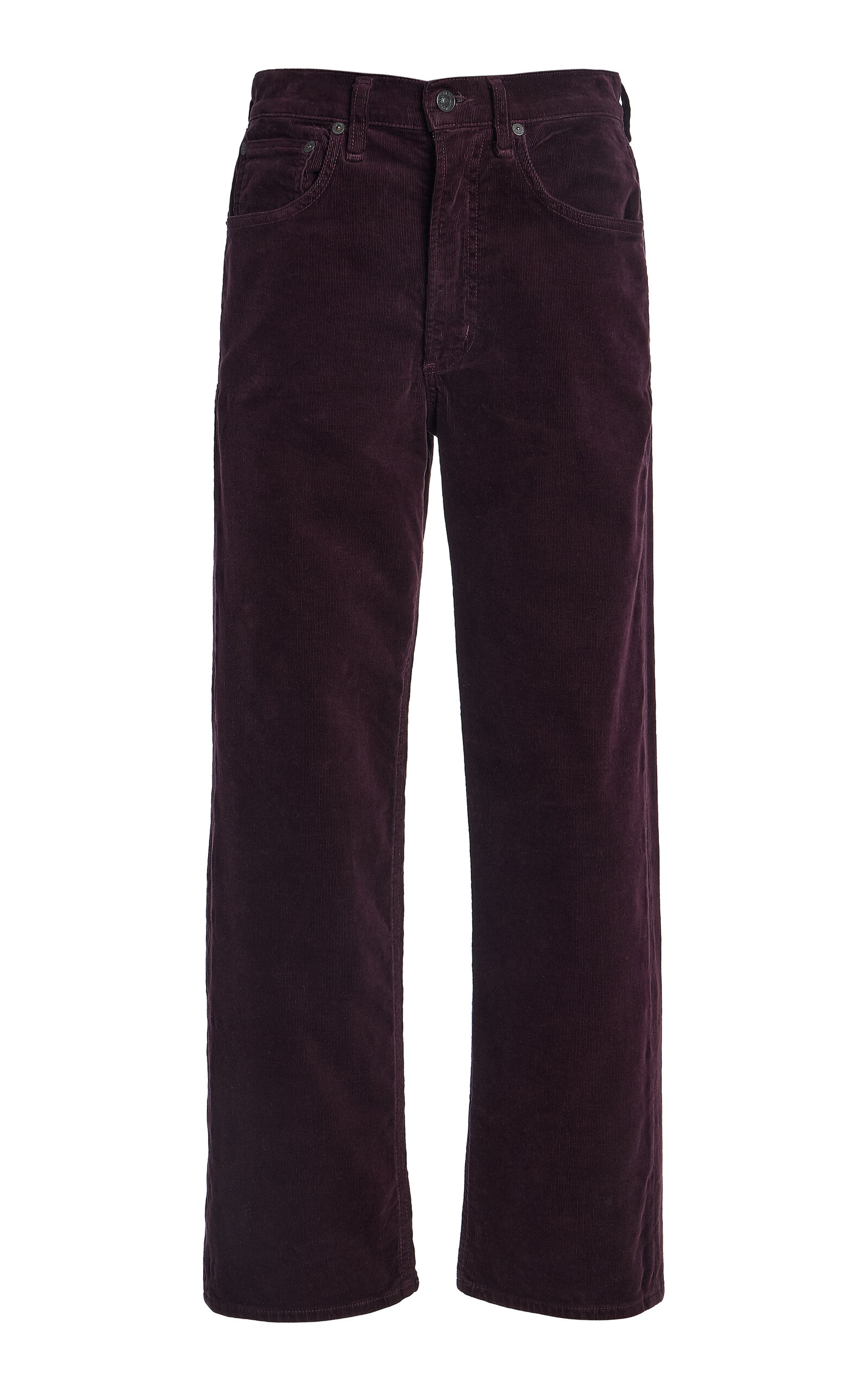 Citizens of Humanity - Palma Corduroy Straight-Leg Pants - Purple - 31 - Moda Operandi