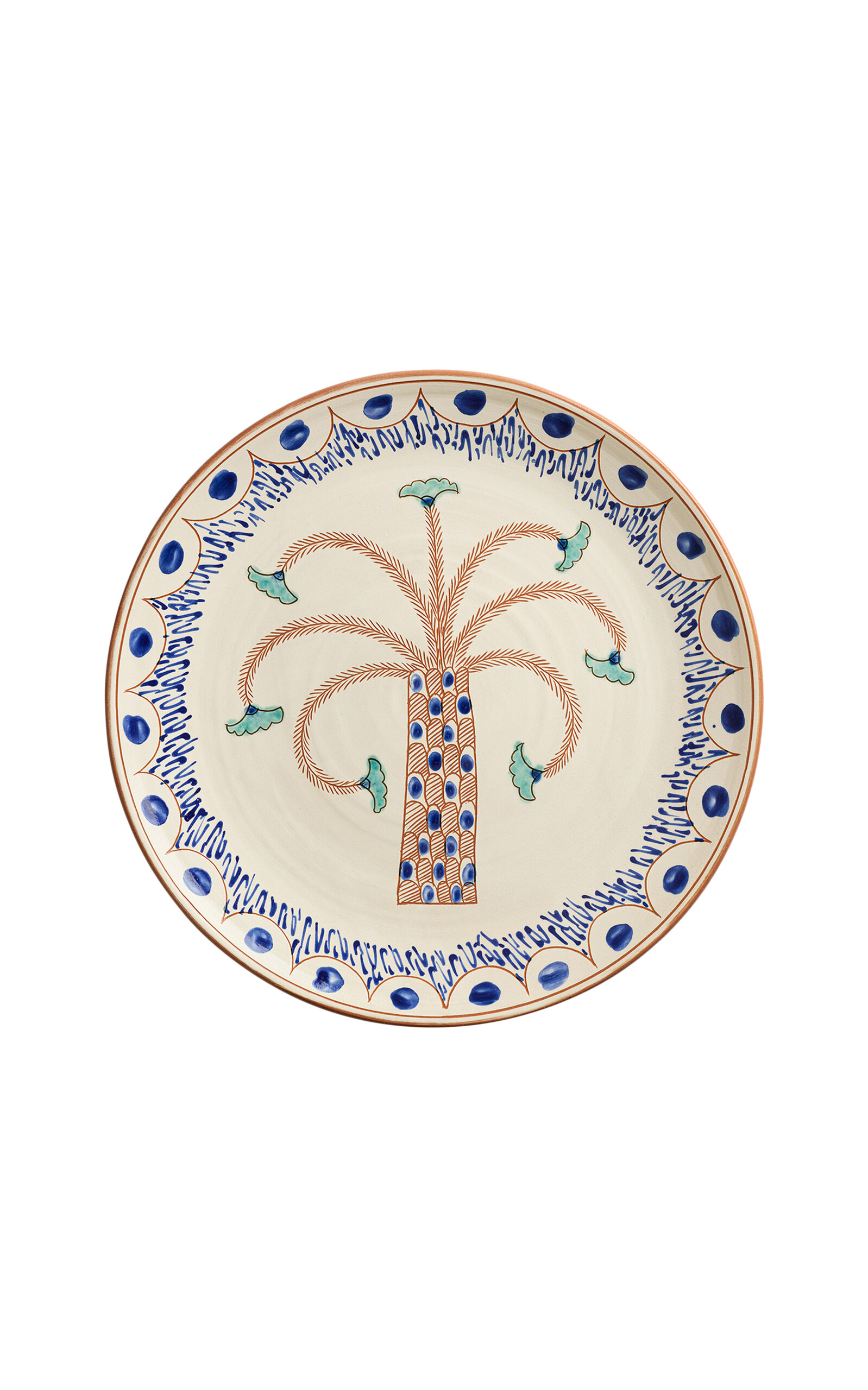 Anūt Cairo Dancing Palm Serving Platter In Multi