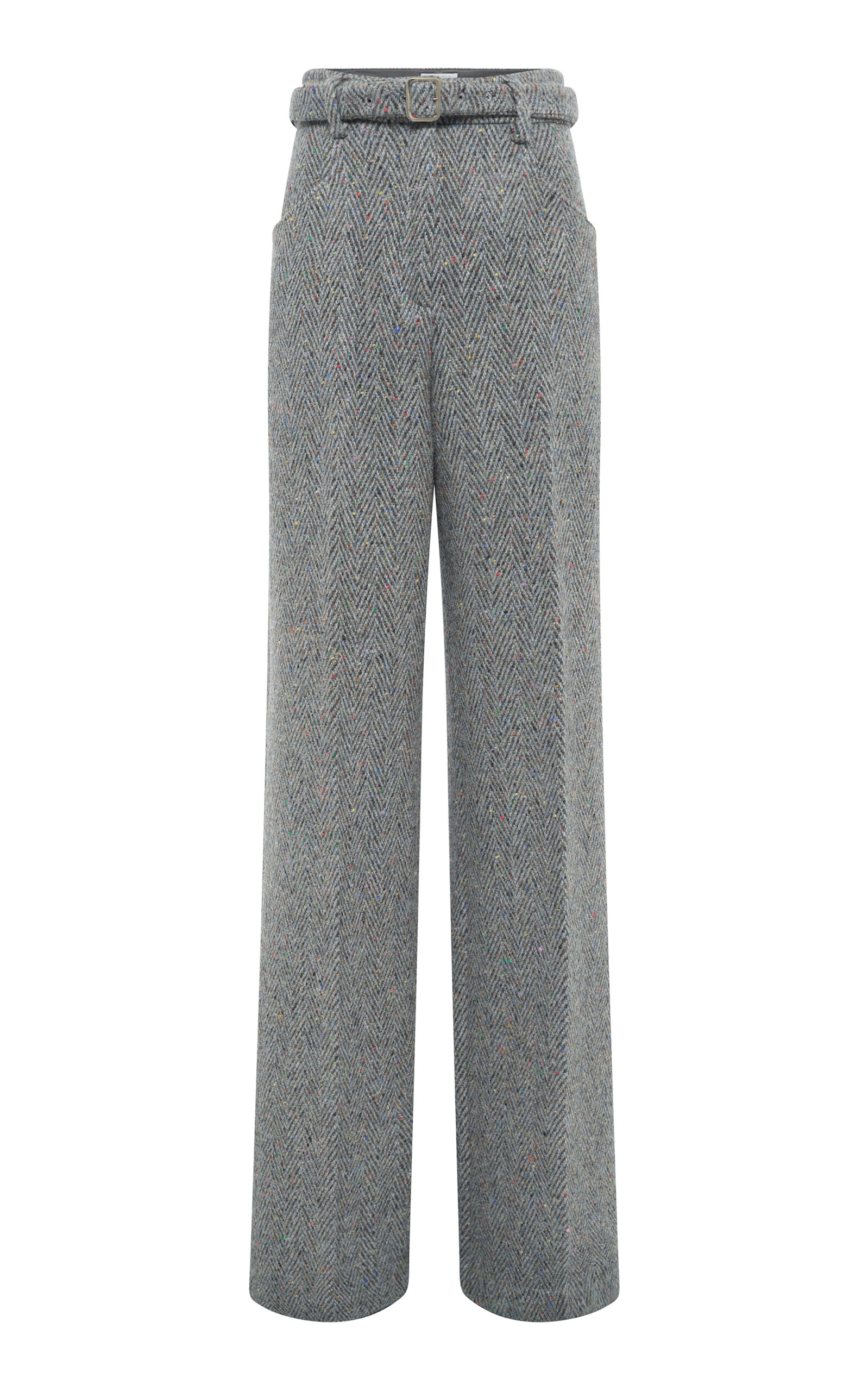 Gabriela Hearst Norman Mid-Rise Cashmere-Wool Straight-Leg Pants - Moda Operandi
