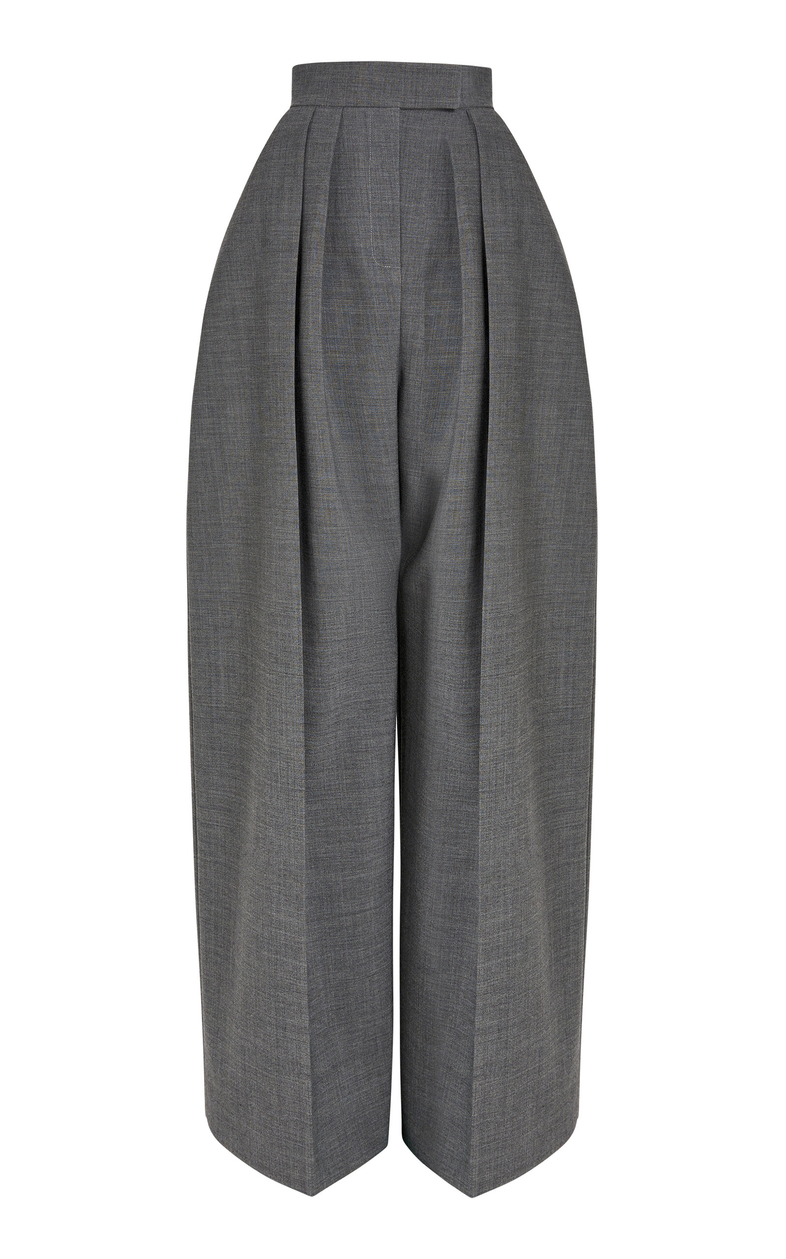 A.W.A.K.E. MODE Rounded Wool-Blend Wide-Leg Pants - Moda Operandi