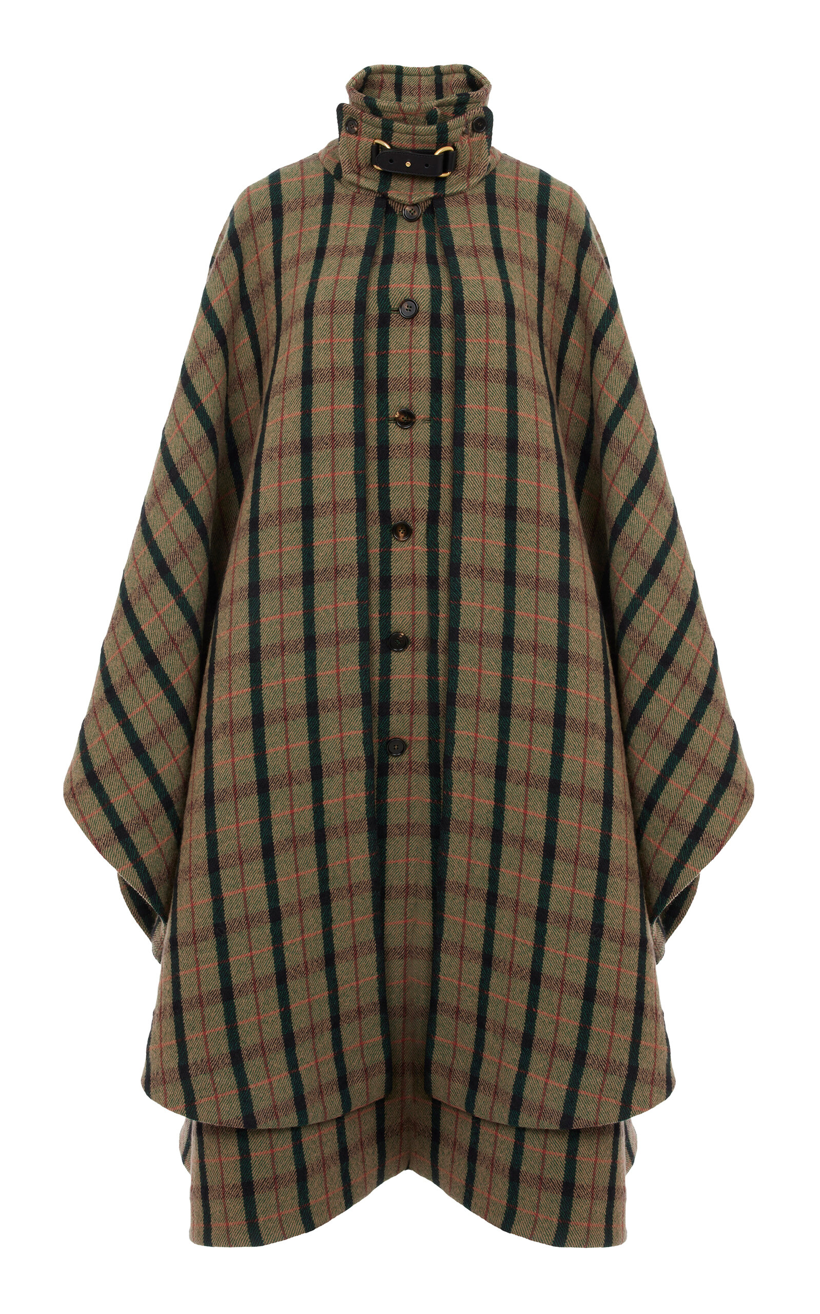 Chloé Layered Wool-Blend Long Cape Coat - Moda Operandi