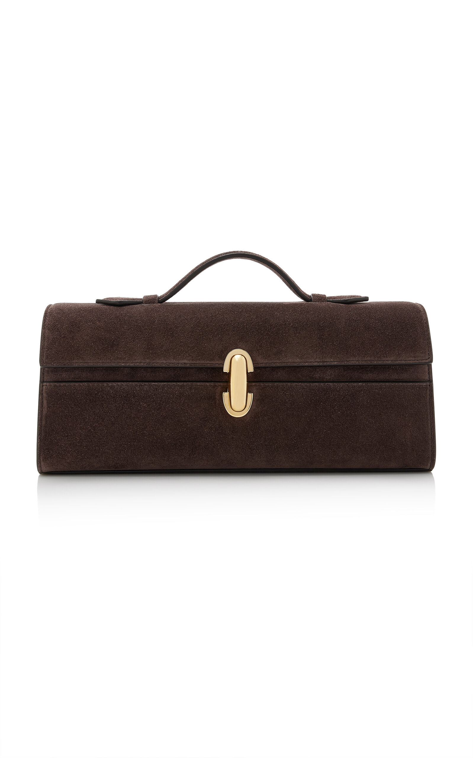 Savette The Slim Symmetry Suede Pochette - Moda Operandi
