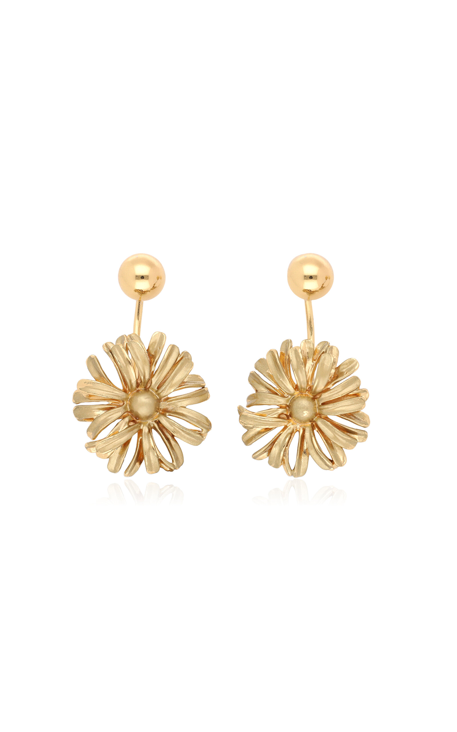 Dries Van Noten - Bloom Brass Earrings - Gold - OS - Moda Operandi - Gifts For Her