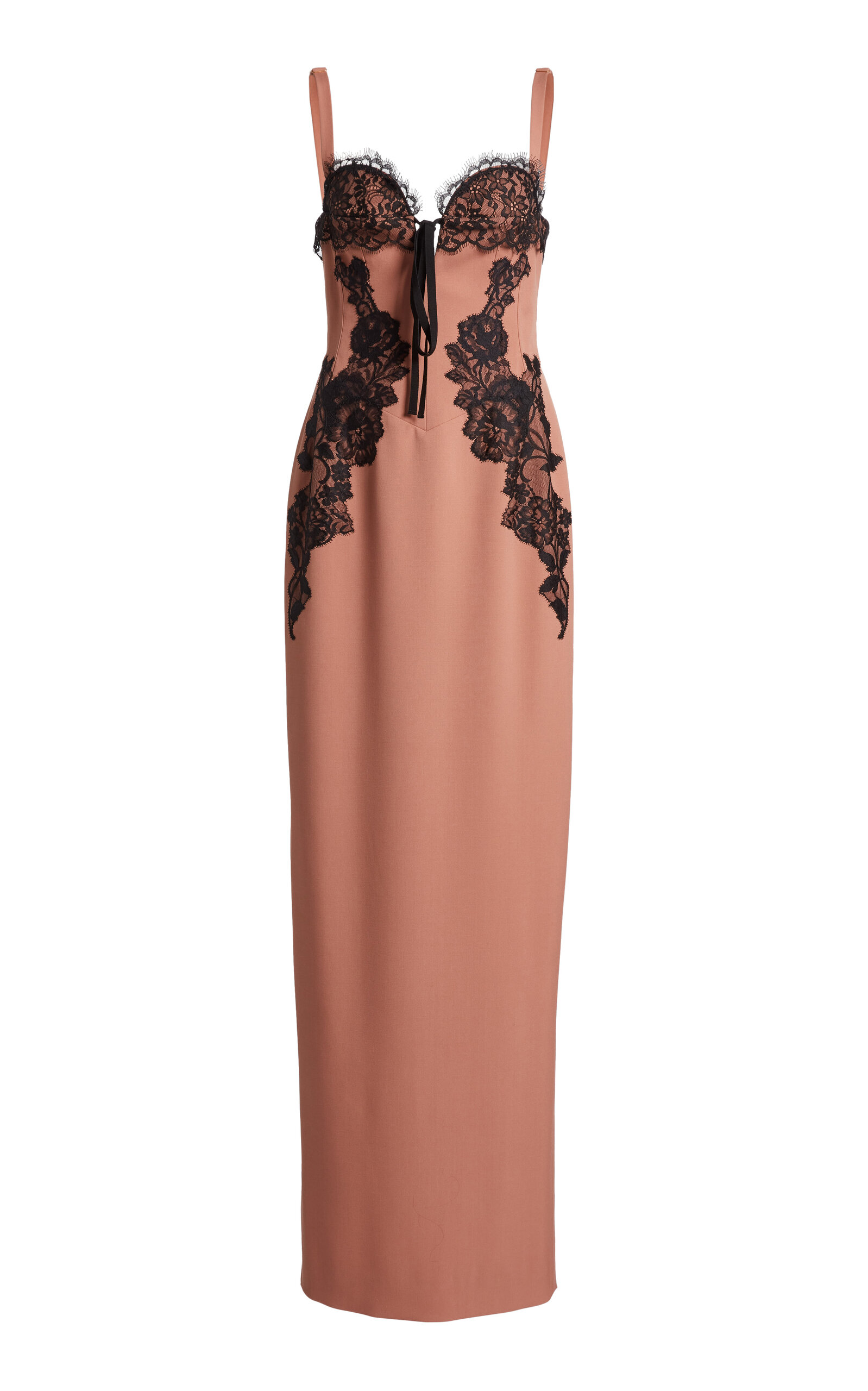 Zuhair Murad - Light Stretch-Wool Maxi Dress - Orange - FR 40 - Moda Operandi