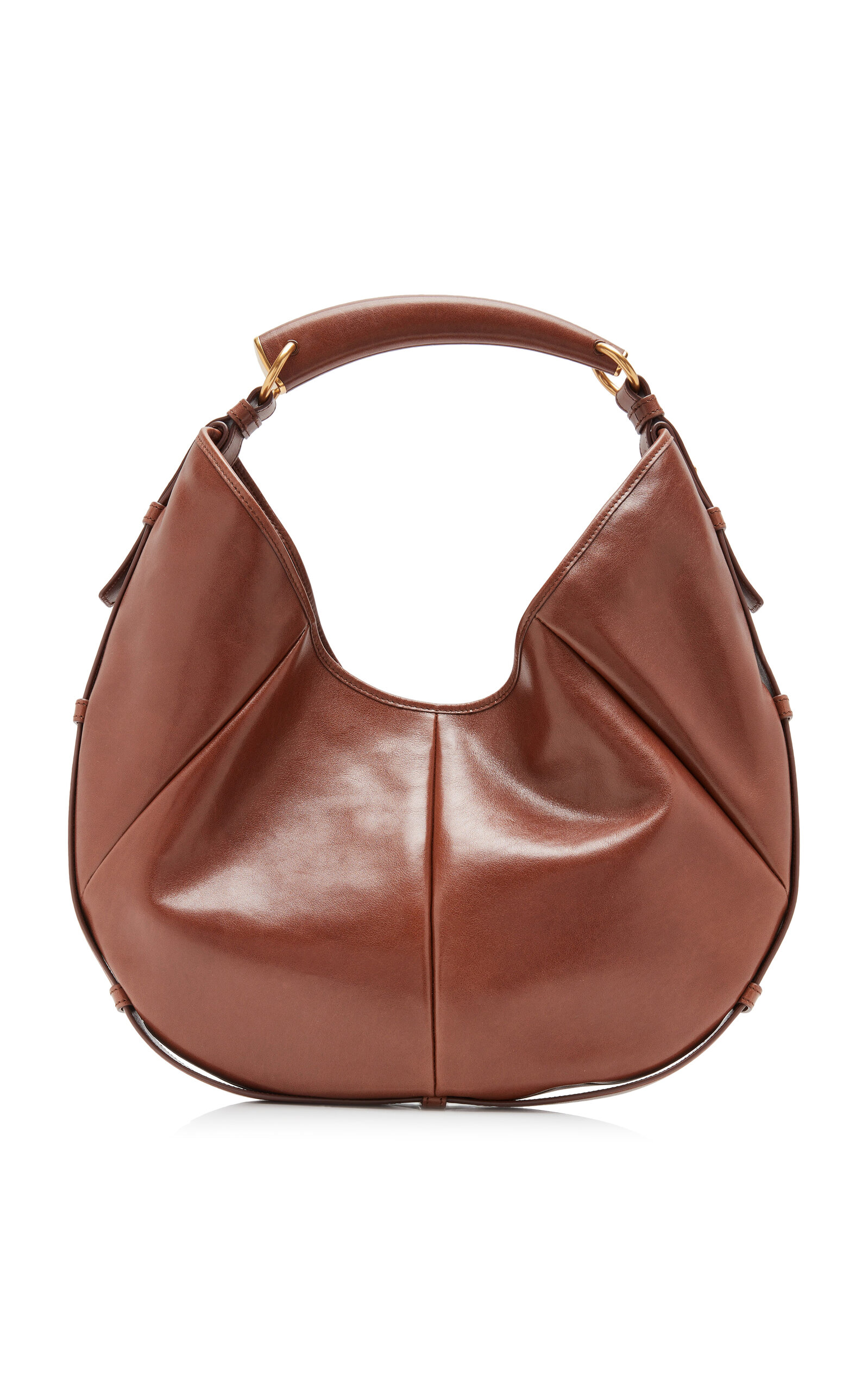 Saint Laurent Medium Mombasa Leather Hobo Bag - Moda Operandi
