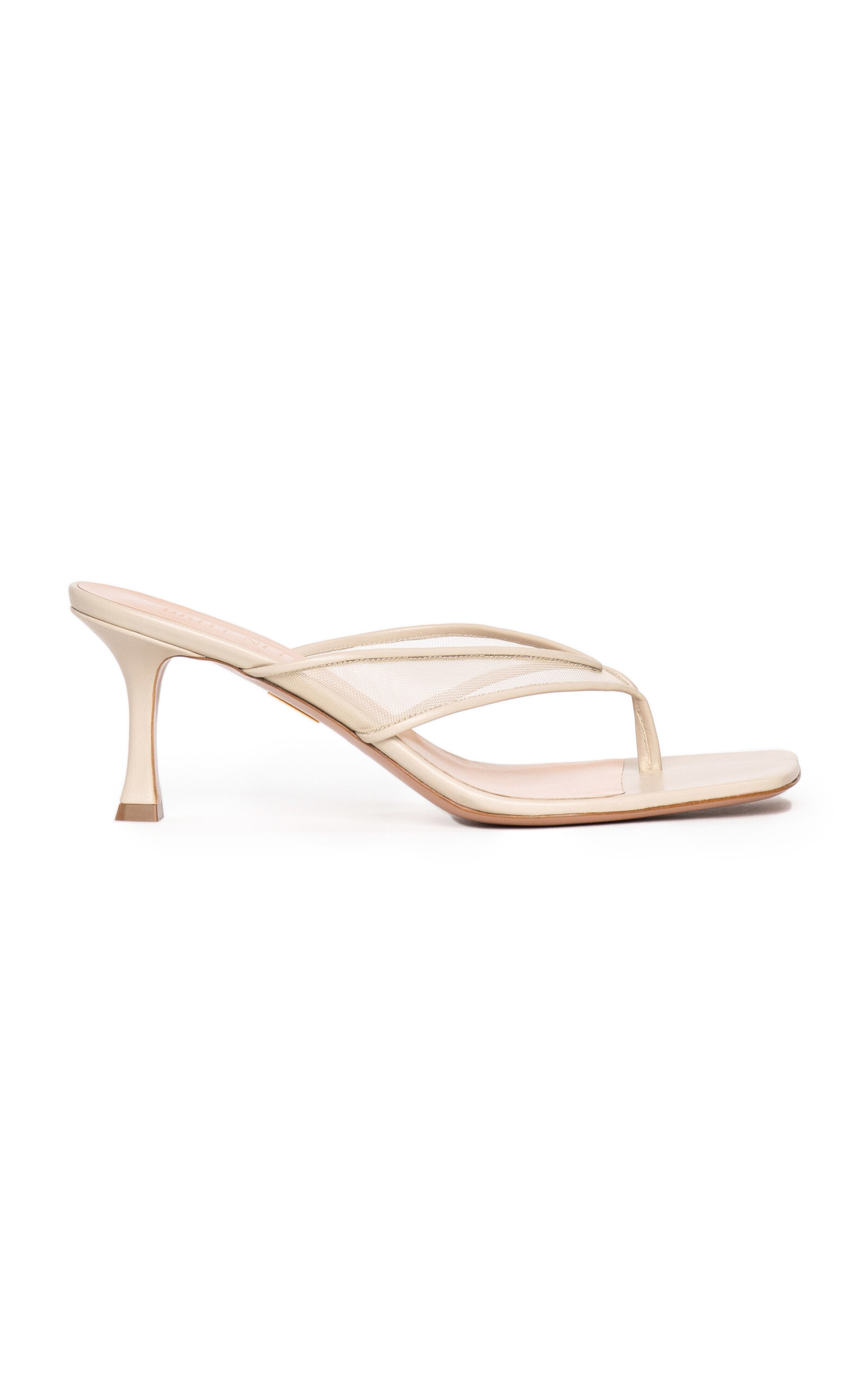 Britt Netta Seline Mesh Kitten Heel Sandals - Moda Operandi