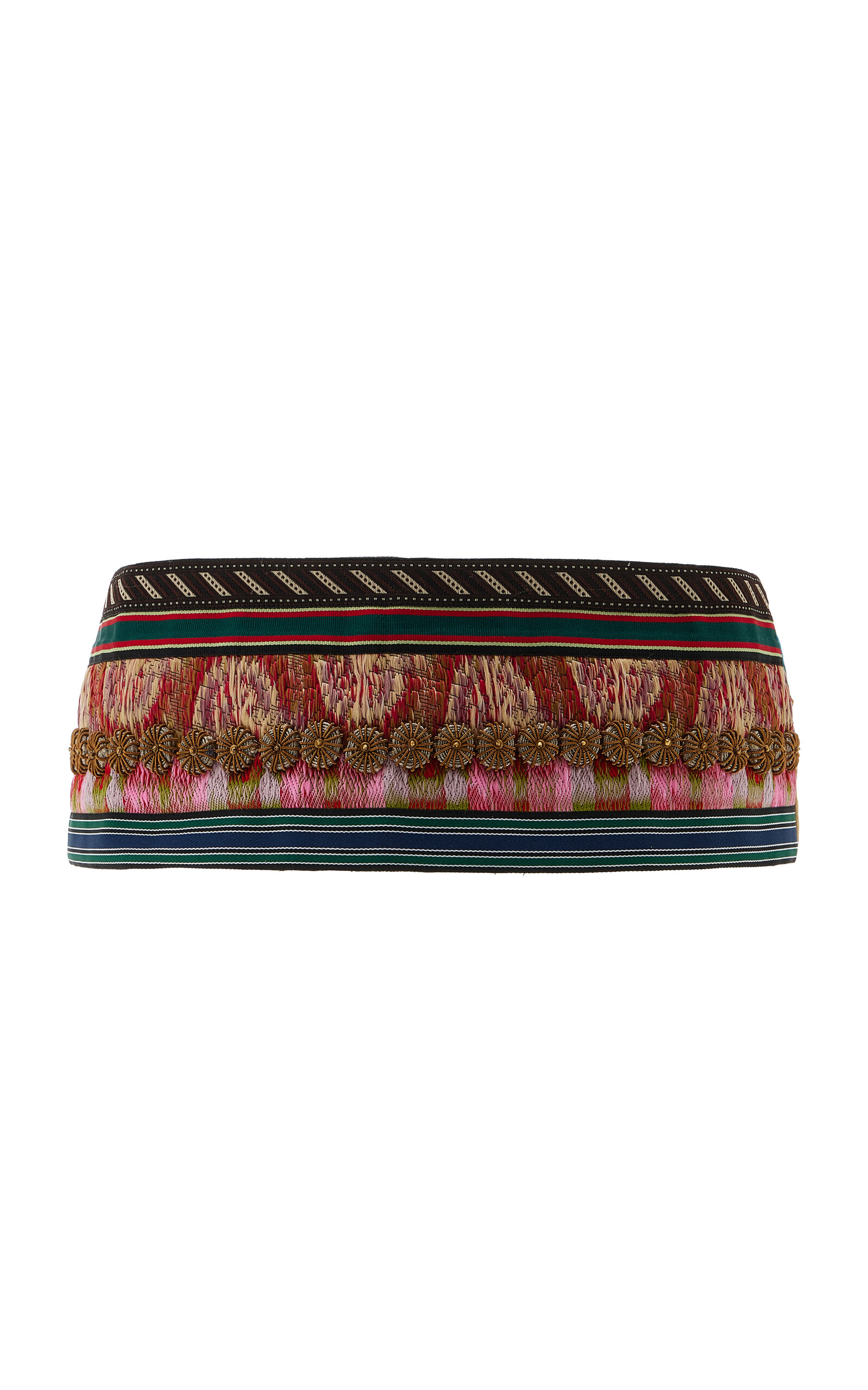 Dries Van Noten - Embroidered Cotton Belt - Multi - M - Moda Operandi