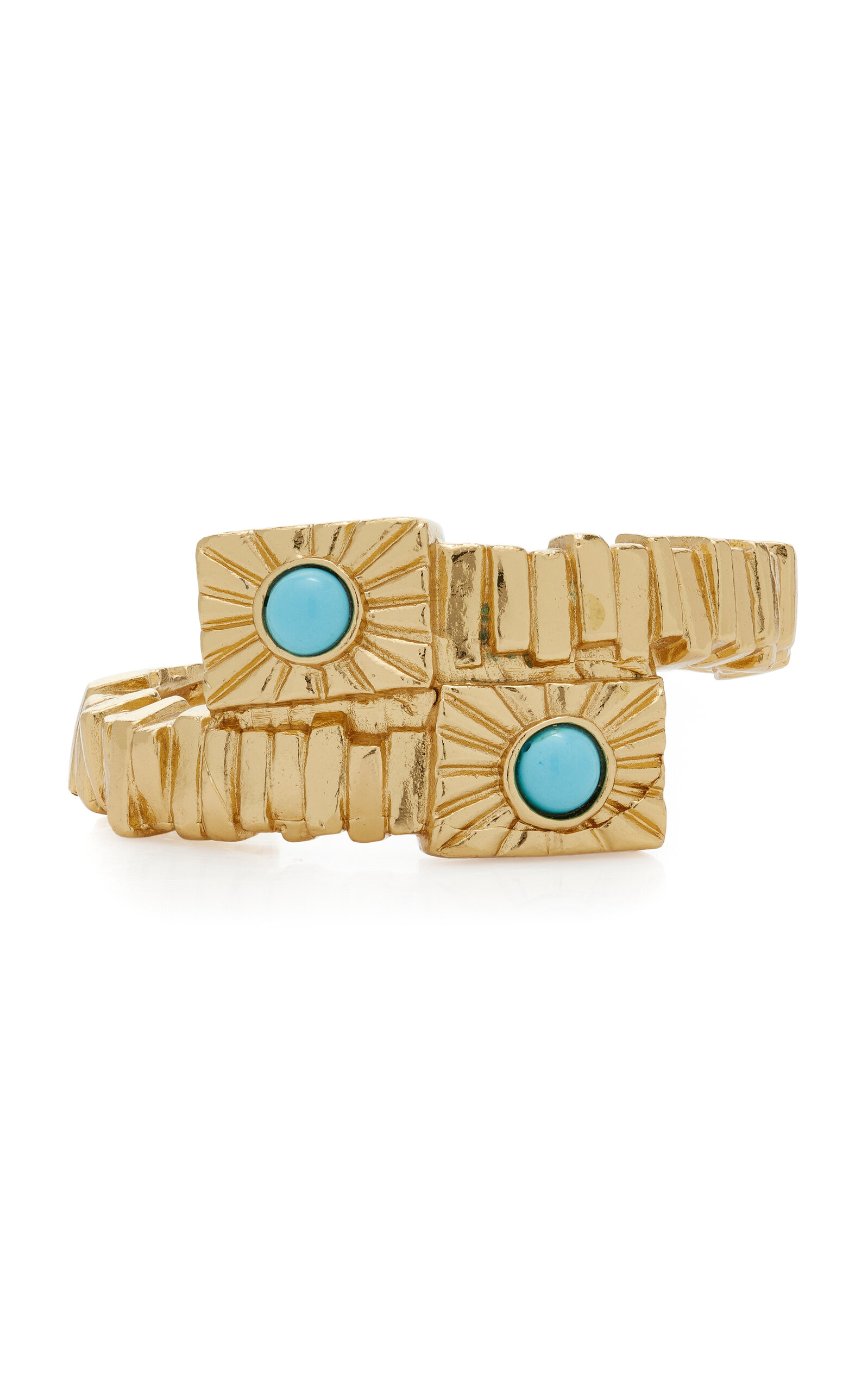 Paola Sighinolfi - Kabala 18K Gold-Plated Pewter Metal Bracelet - Blue - OS - Moda Operandi - Gifts For Her