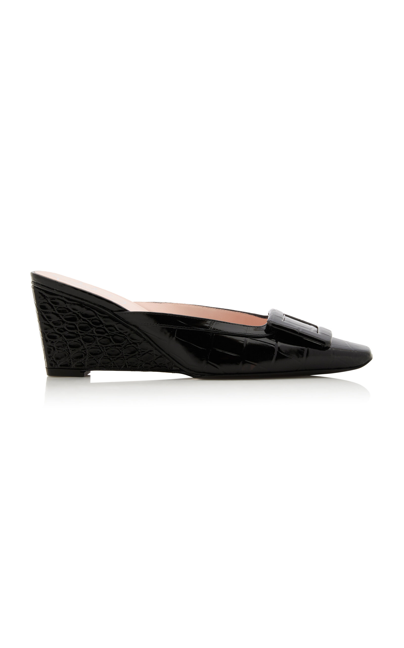 Roger Vivier Belle Vivier Patent Leather Mules - Moda Operandi