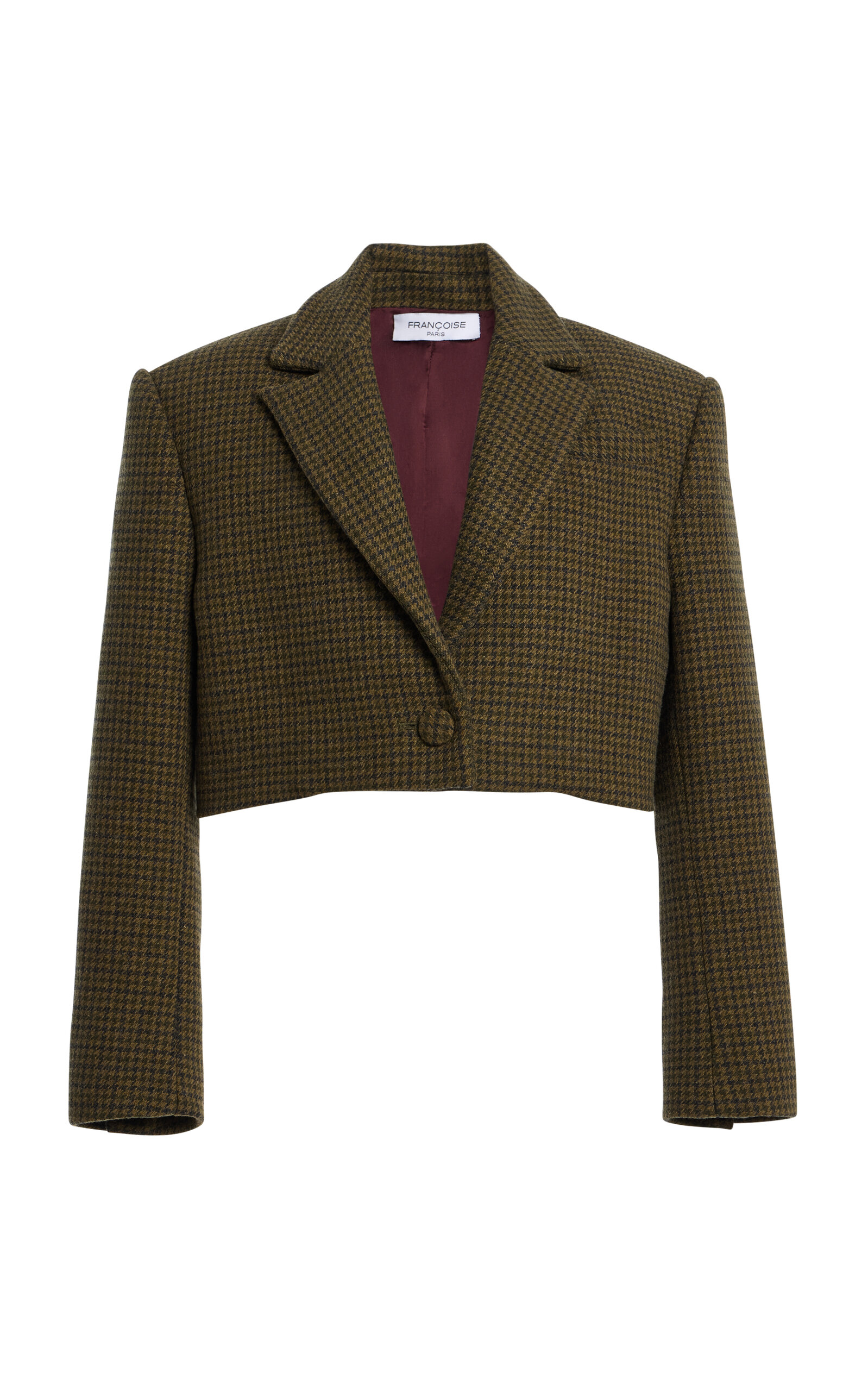 FRANÇOISE Asani Cropped Wool-Blend Jacket - Moda Operandi