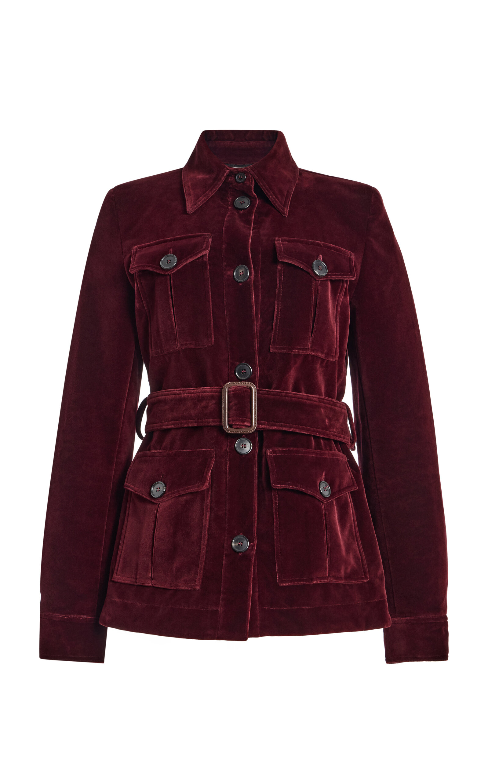 FRANÇOISE Sutton Belted Cotton Jacket - Moda Operandi