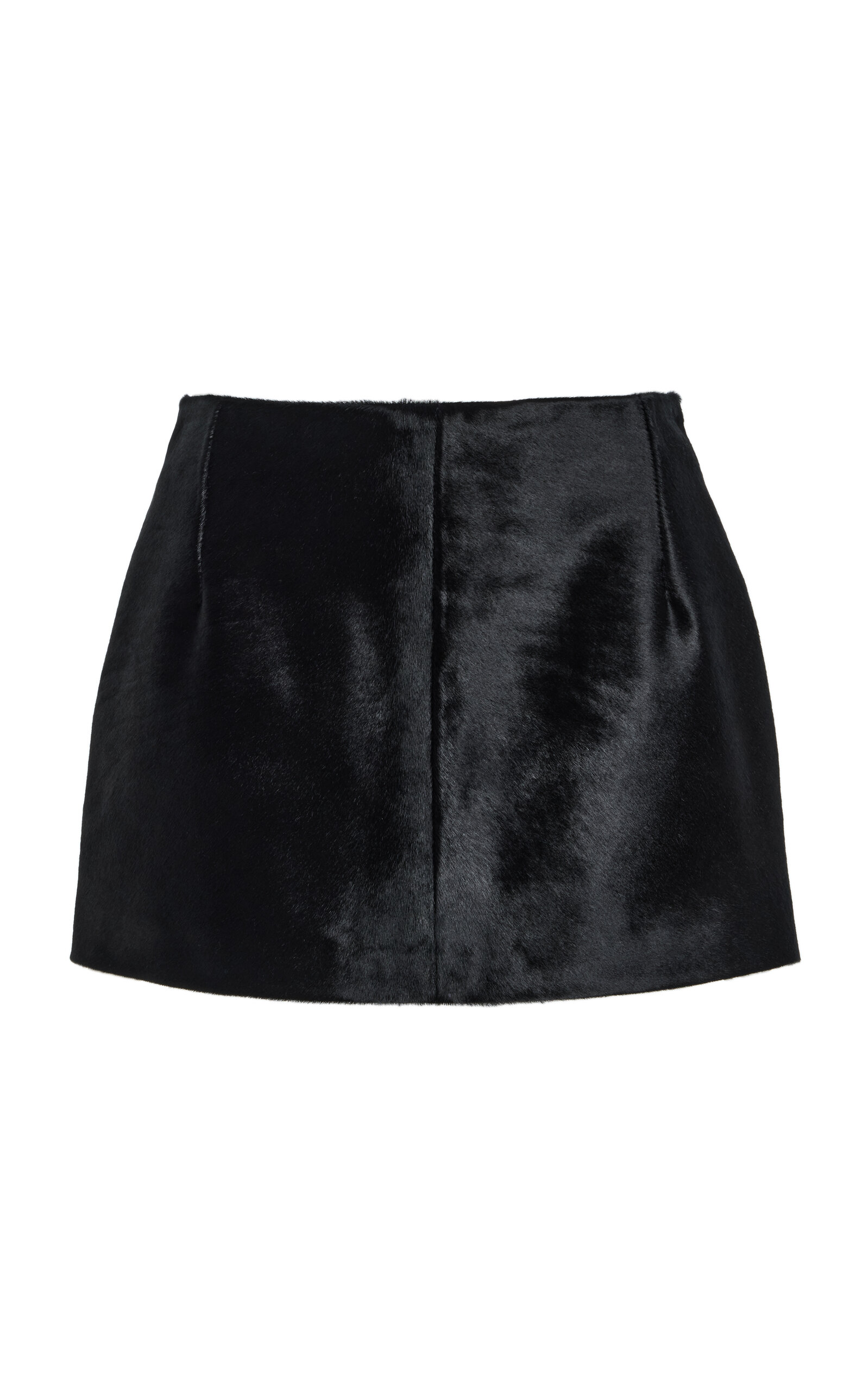Nour Hammour - Exclusive Avery Pony Hair Mini Skirt  - Black - FR 40 - Moda Operandi
