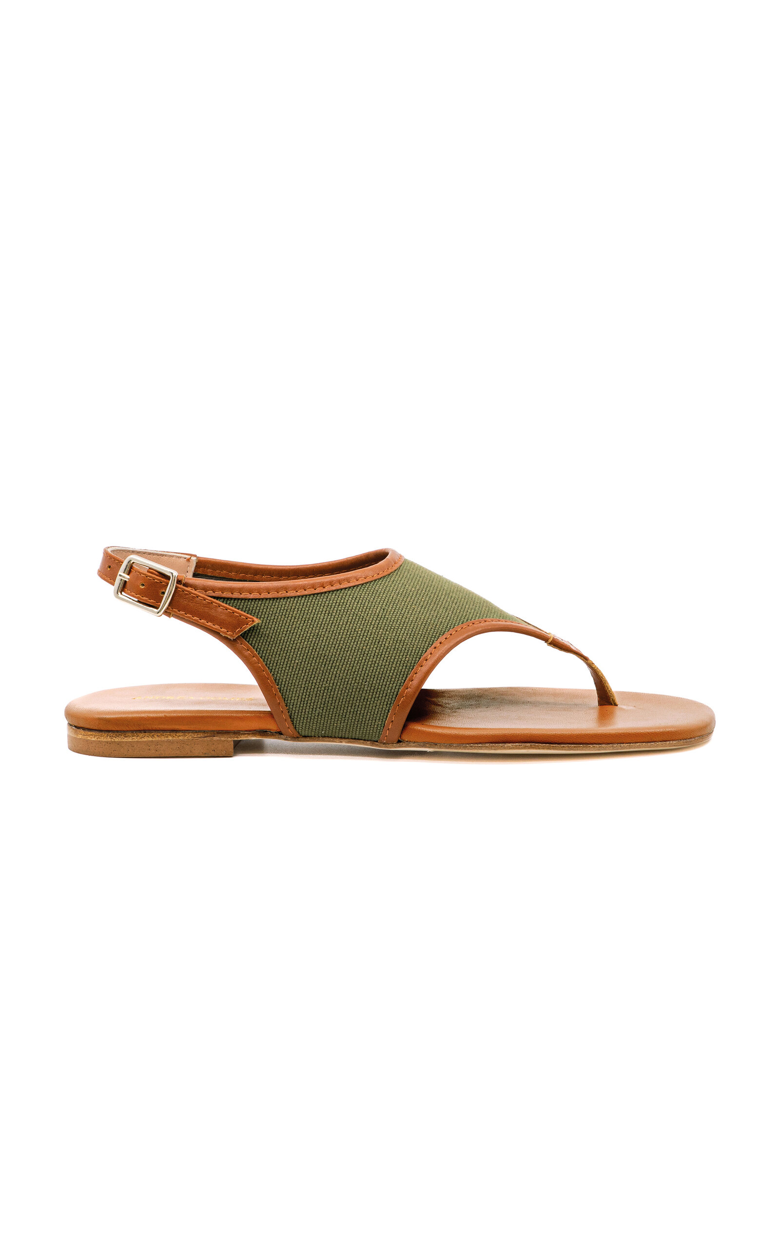 Dani Canvas Leather Sandals