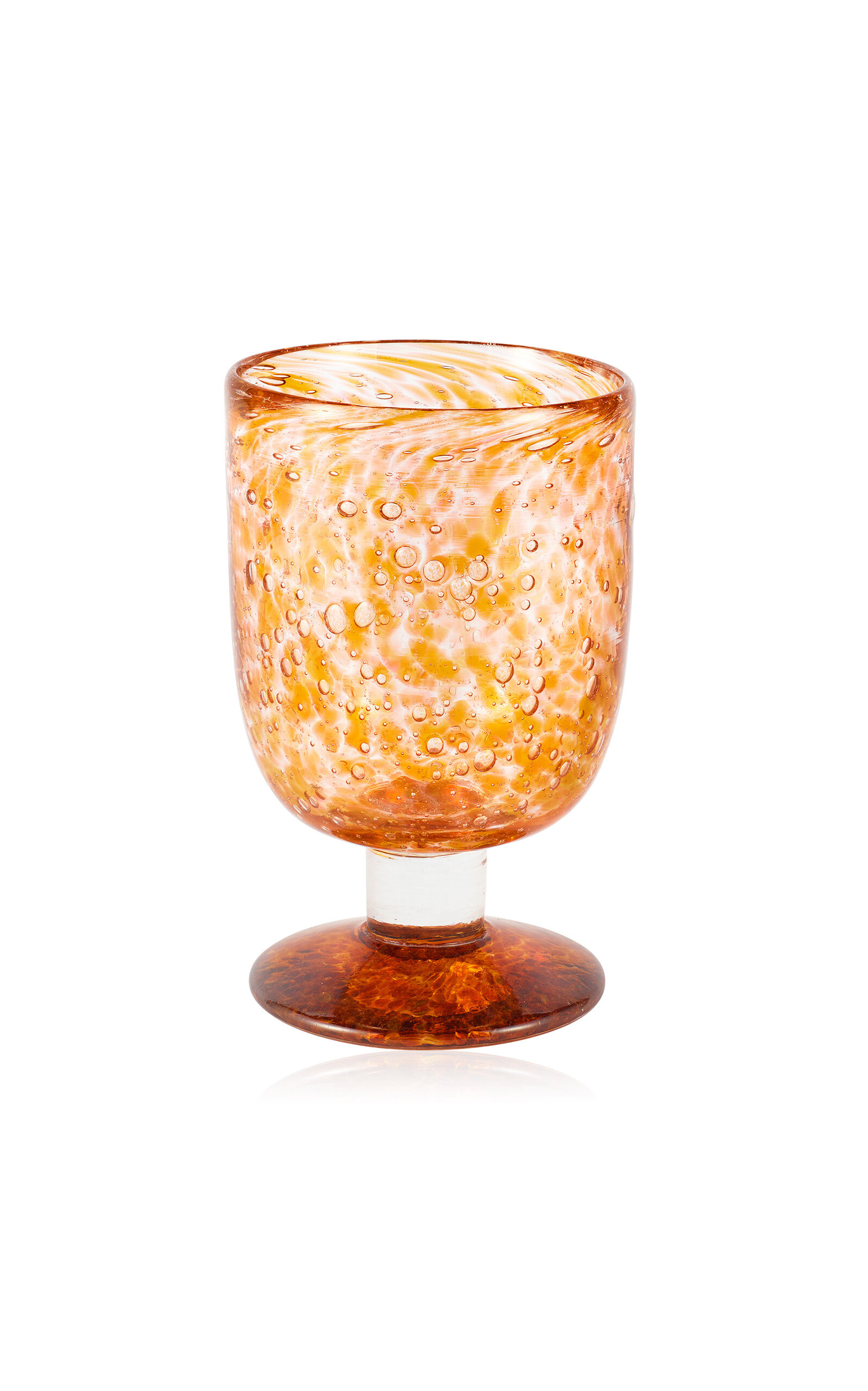 Devagar - Chloe Goblet Orange - Set Of 4 - Orange -