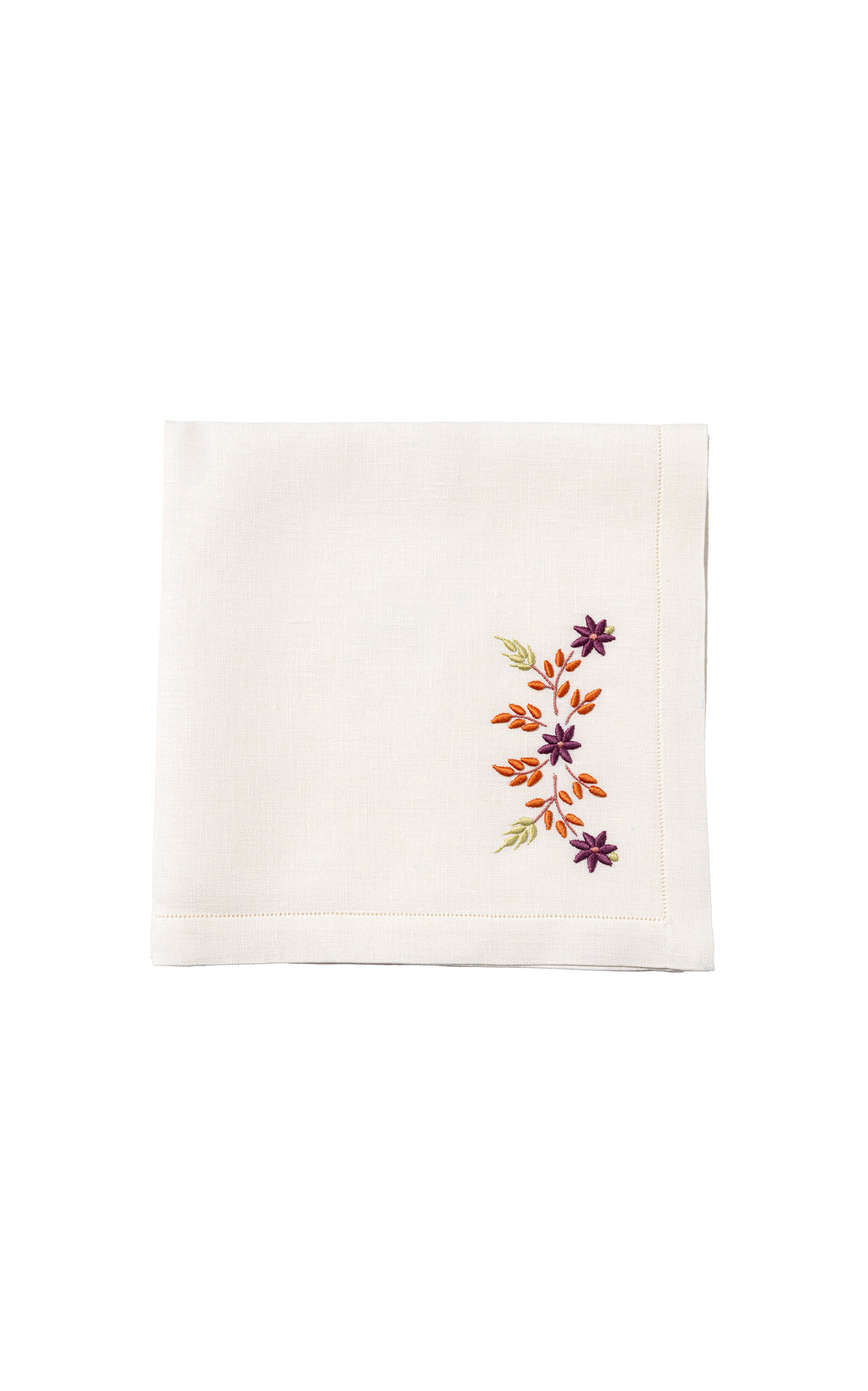 Devagar - Matilda Napkin Blue And Aubergine - Multi -