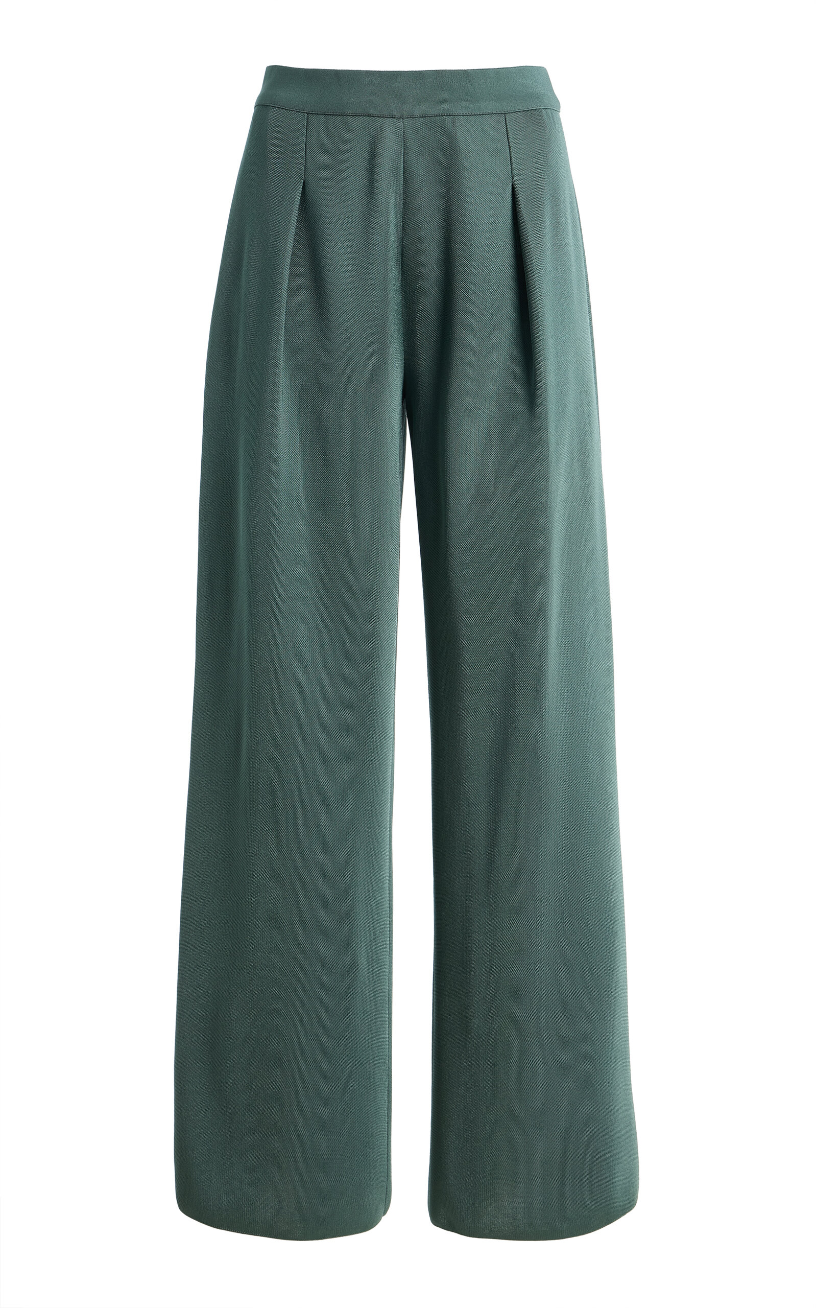 High Sport Slinky Gene Crepe Wide-leg Pants In Green