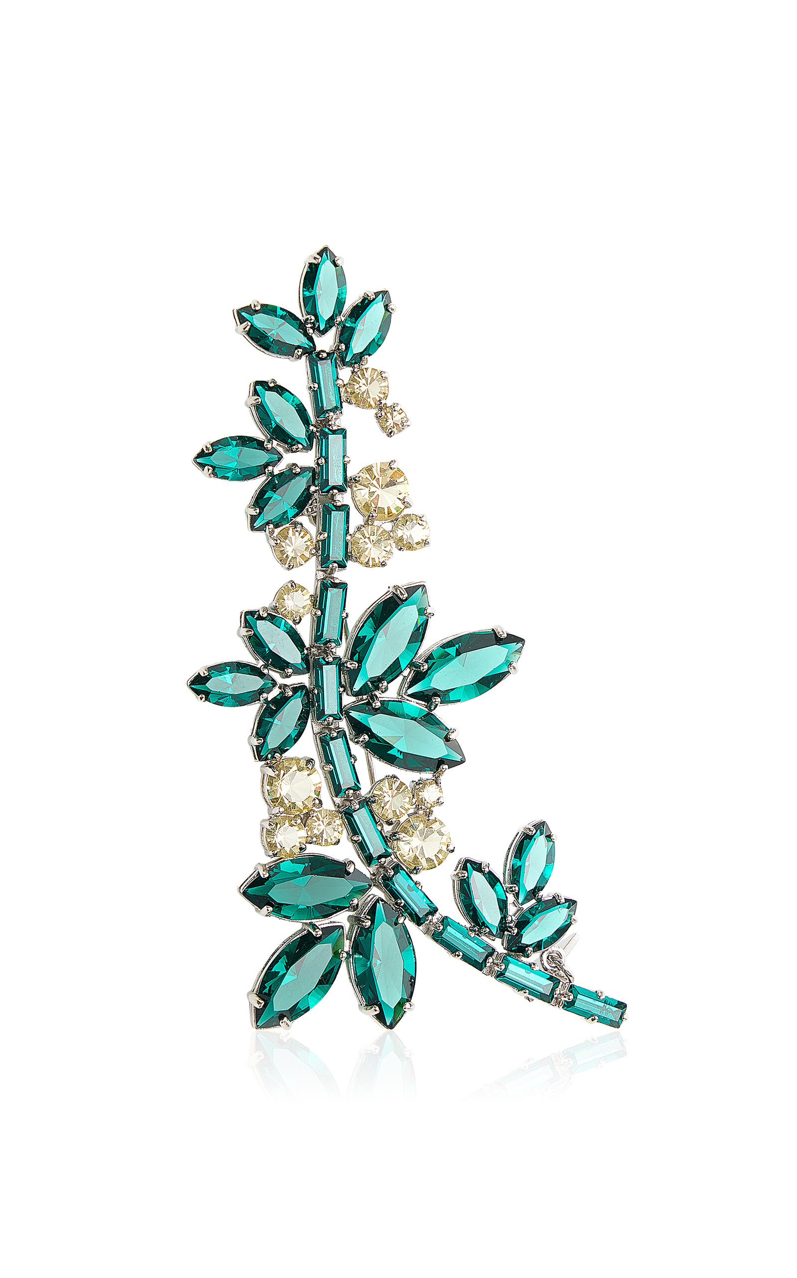 Prada Crystal Flowers Brooch - Moda Operandi