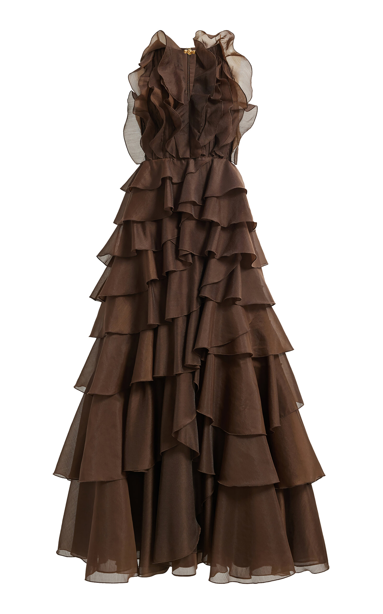 Aje Cleo Ruffled Organza Gown - Moda Operandi
