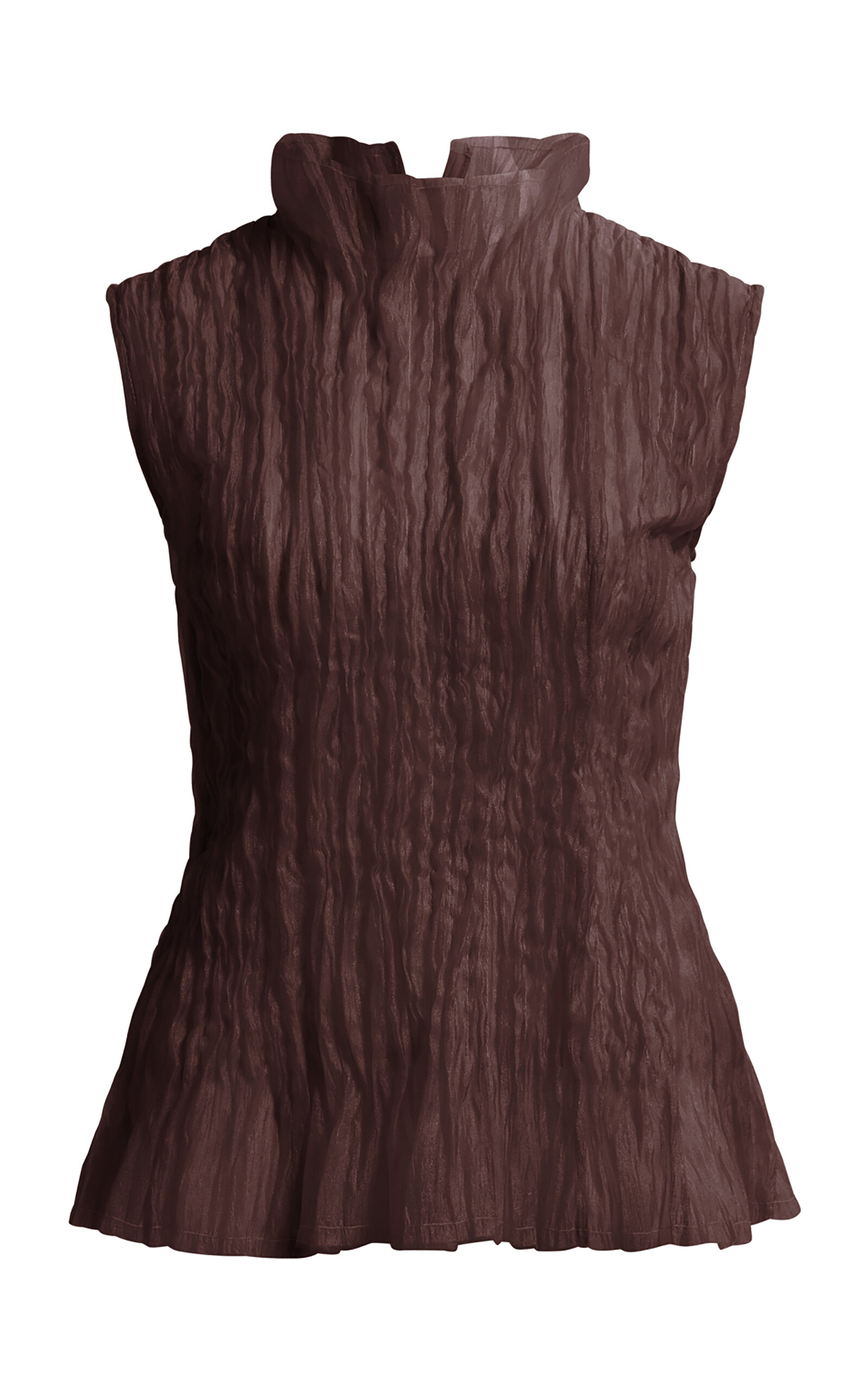 Aje Soloist Peplum Top - In Brown
