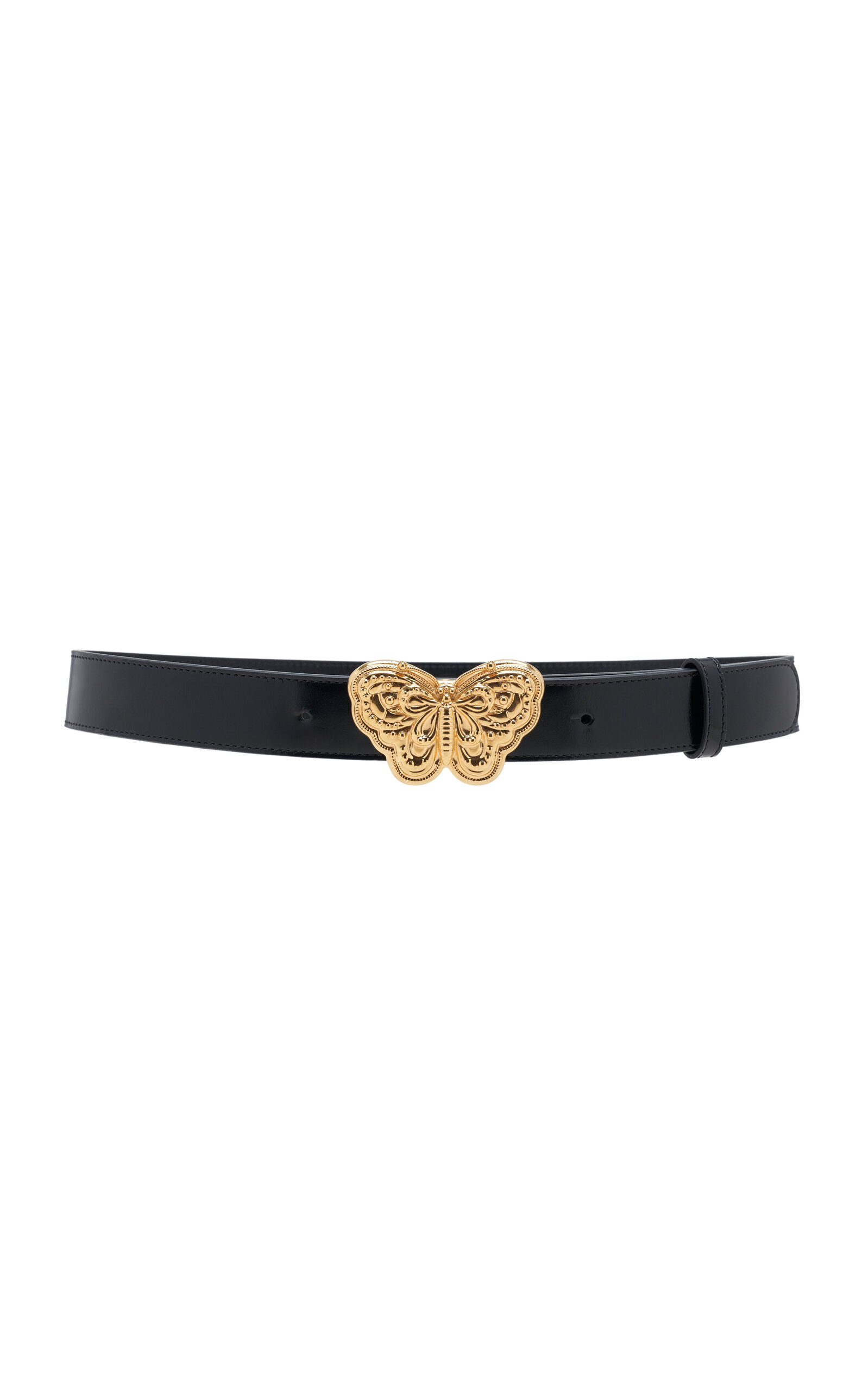 Valentino Garavani Butterfly-Buckle Leather Belt - Moda Operandi